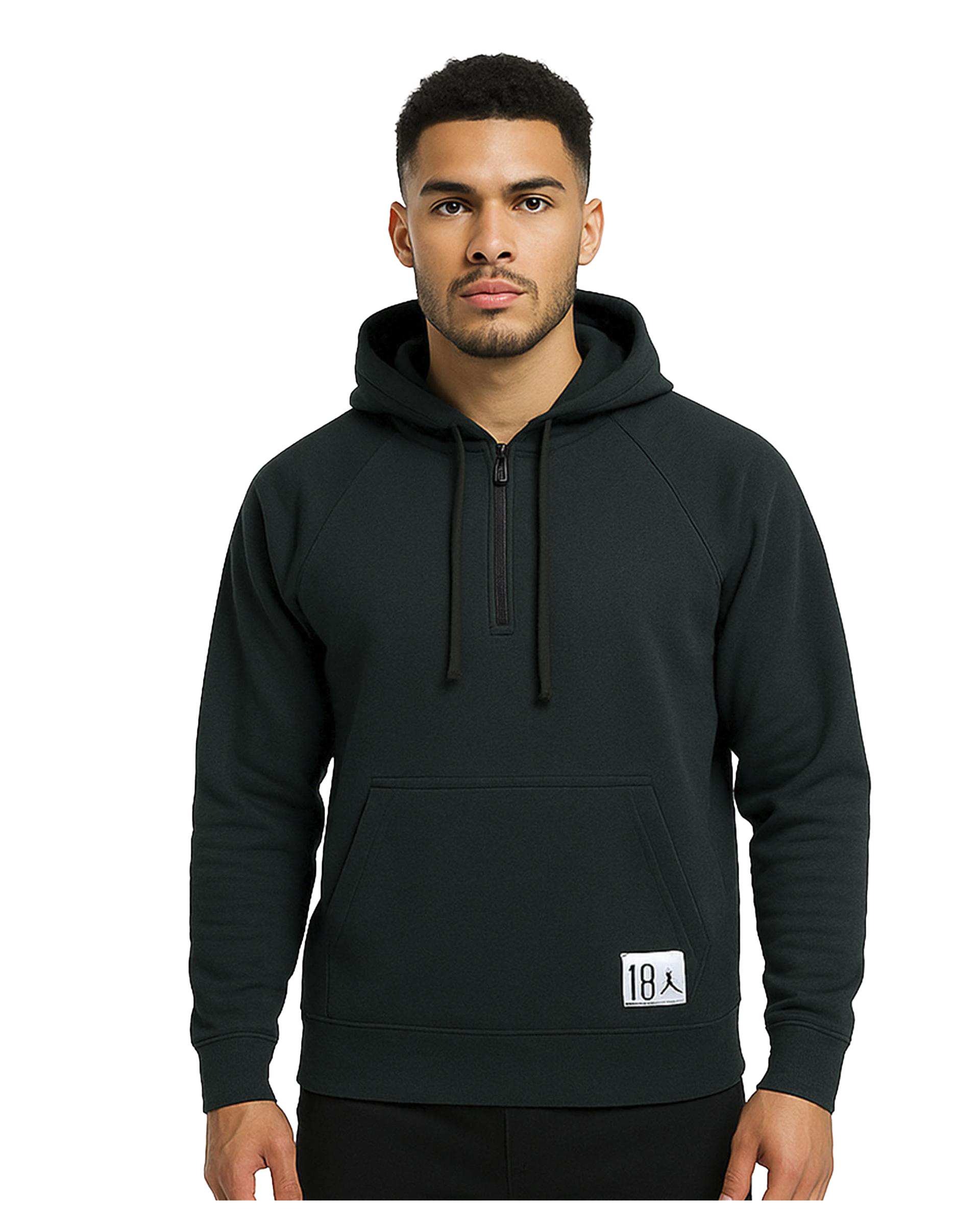 هودی ورزشی مردانه سبز تیره مل اند موژ Mel & Moj کد M09096