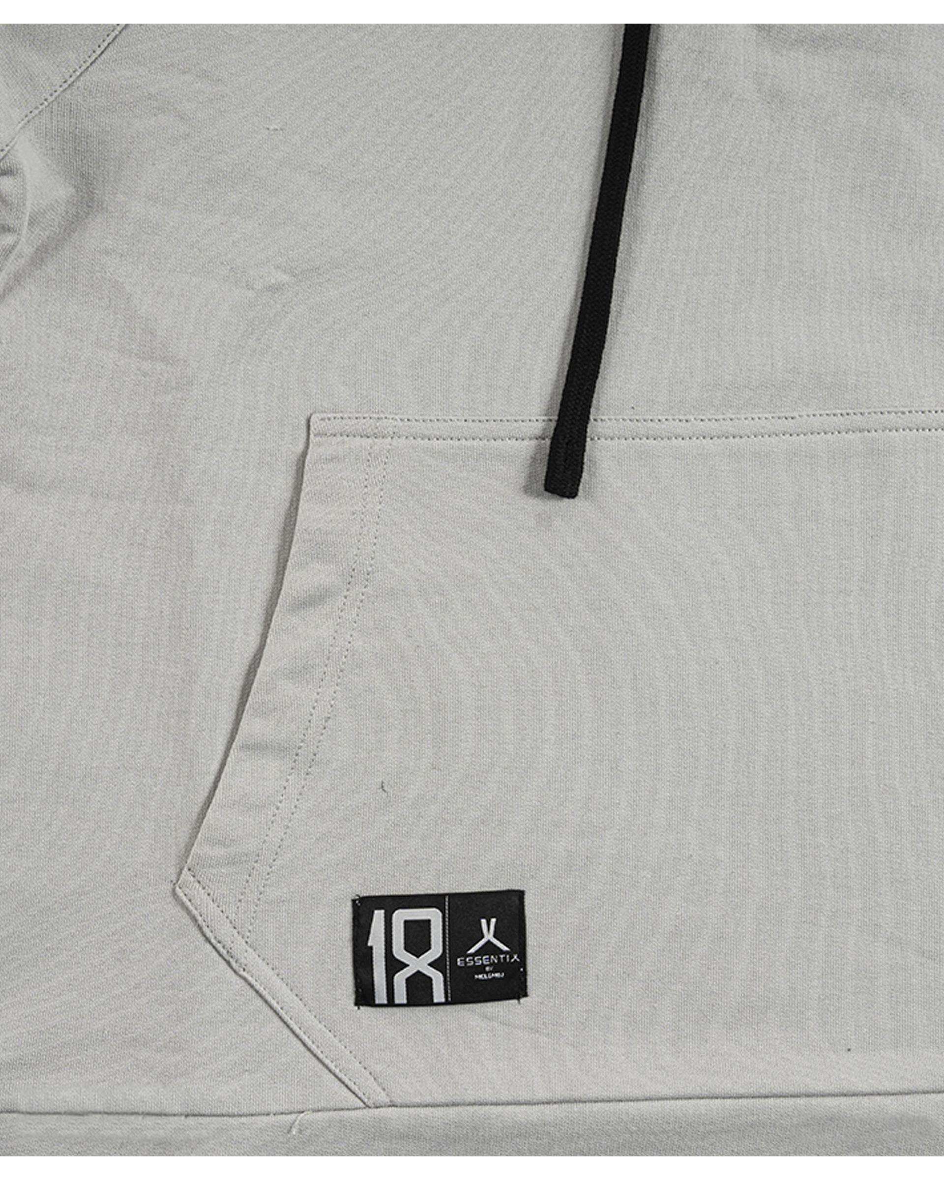 هودی ورزشی مردانه طوسی روشن مل اند موژ Mel & Moj کد M09096