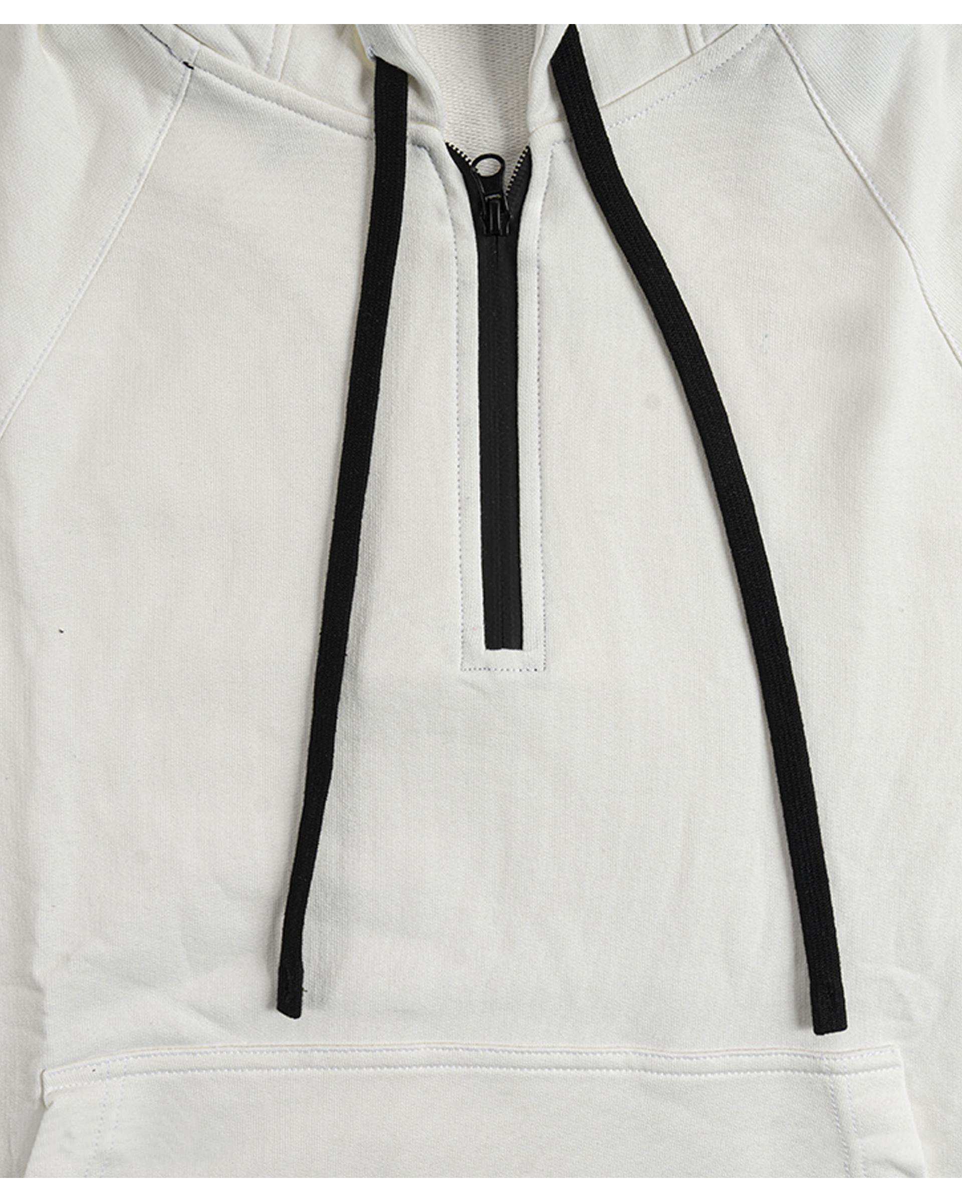 هودی ورزشی مردانه سفید مل اند موژ Mel & Moj کد M09096