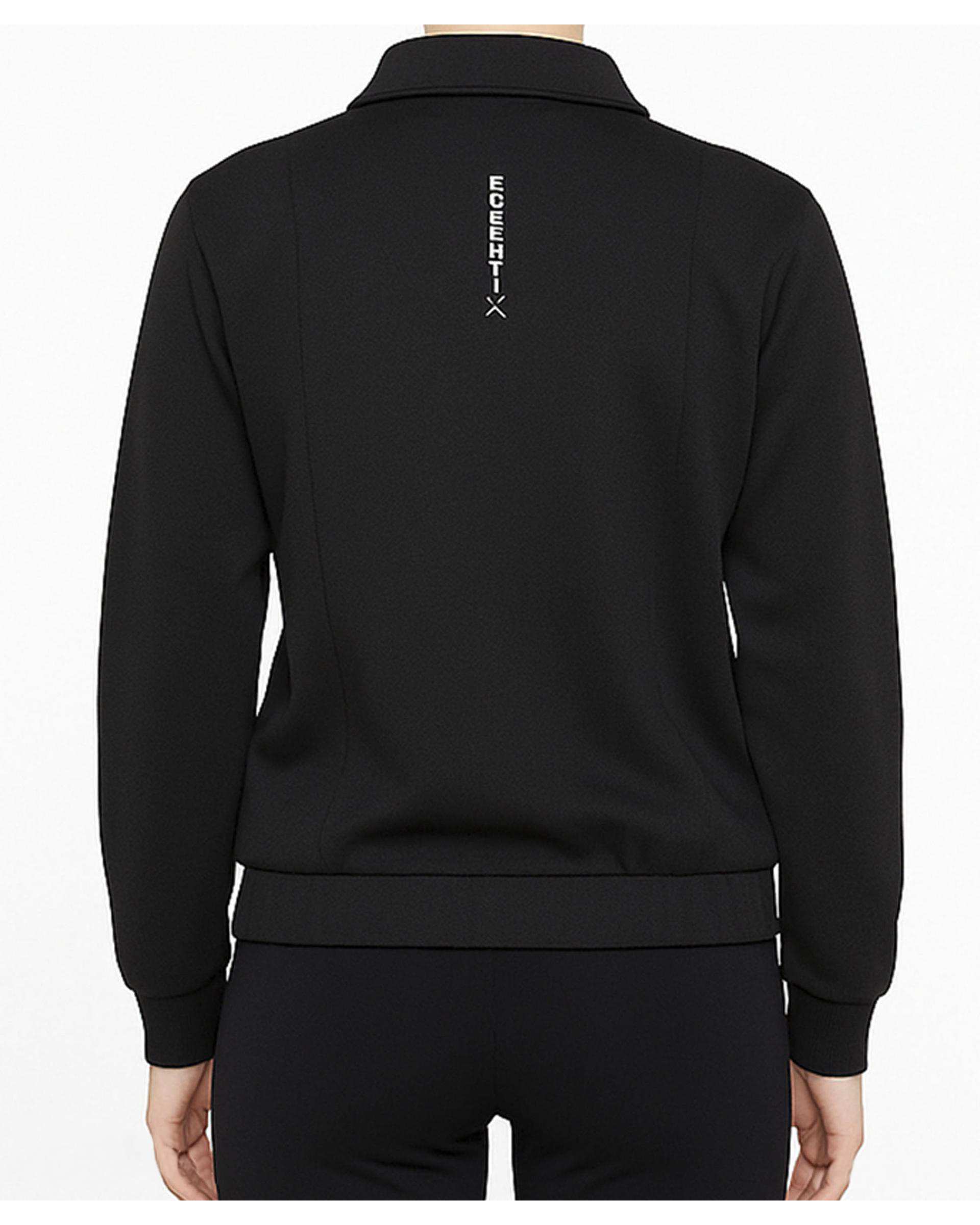 سویشرت ورزشی زنانه مشکی مل اند موژ Mel & Moj کد W09098