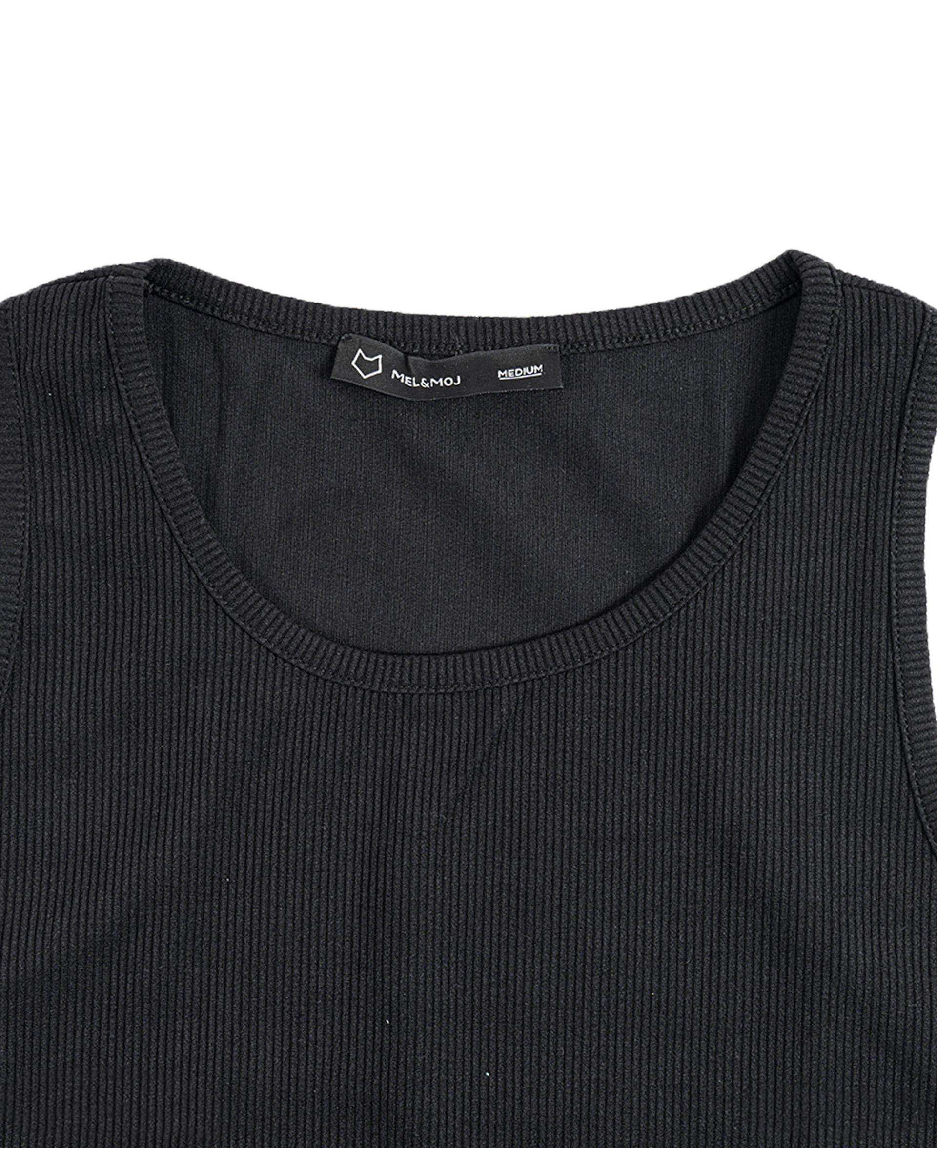 تاپ ورزشی زنانه مشکی مل اند موژ Mel & Moj کد W09107