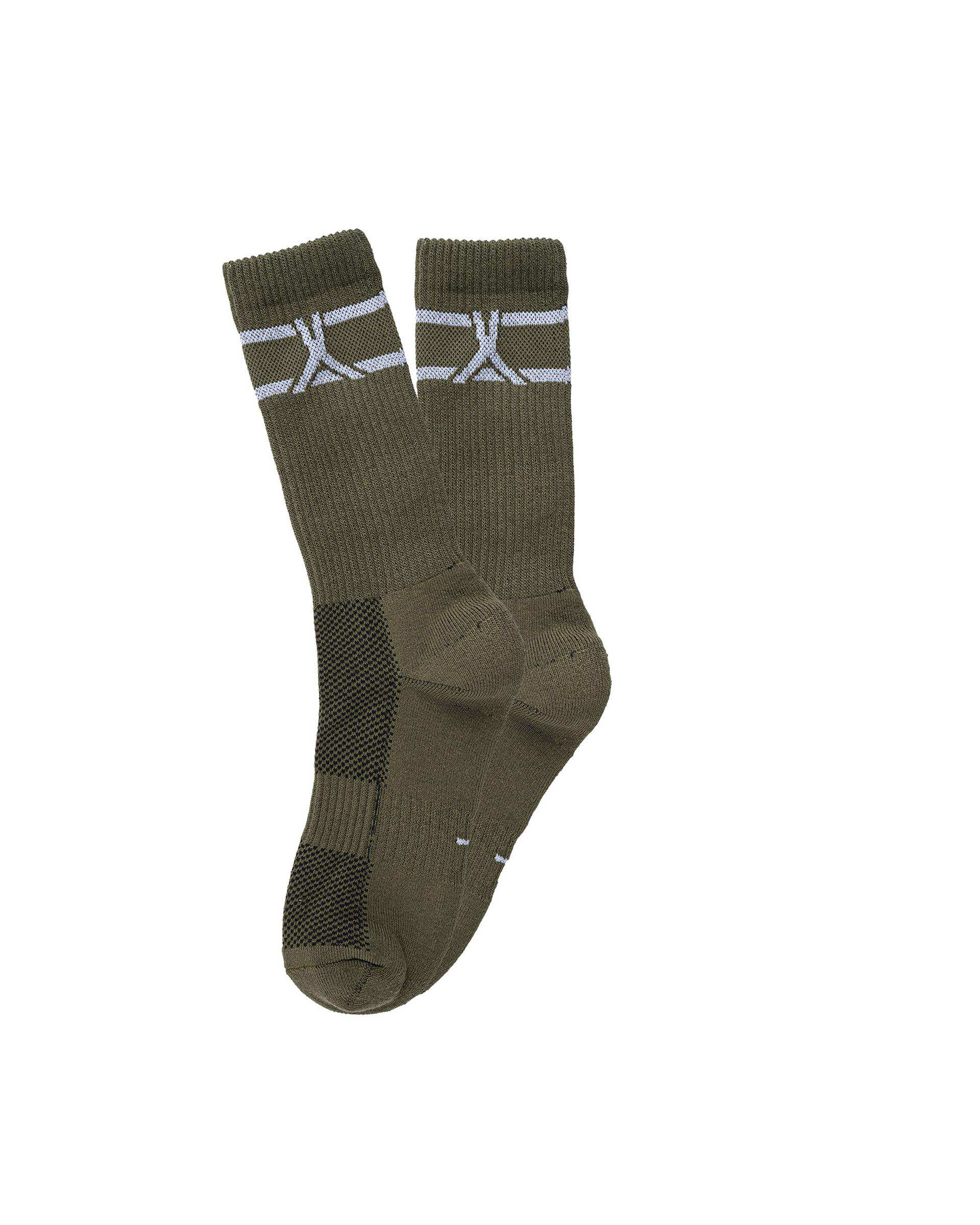 جوراب ورزشی مردانه سبز تیره مل اند موژ Mel & Moj کد M09111