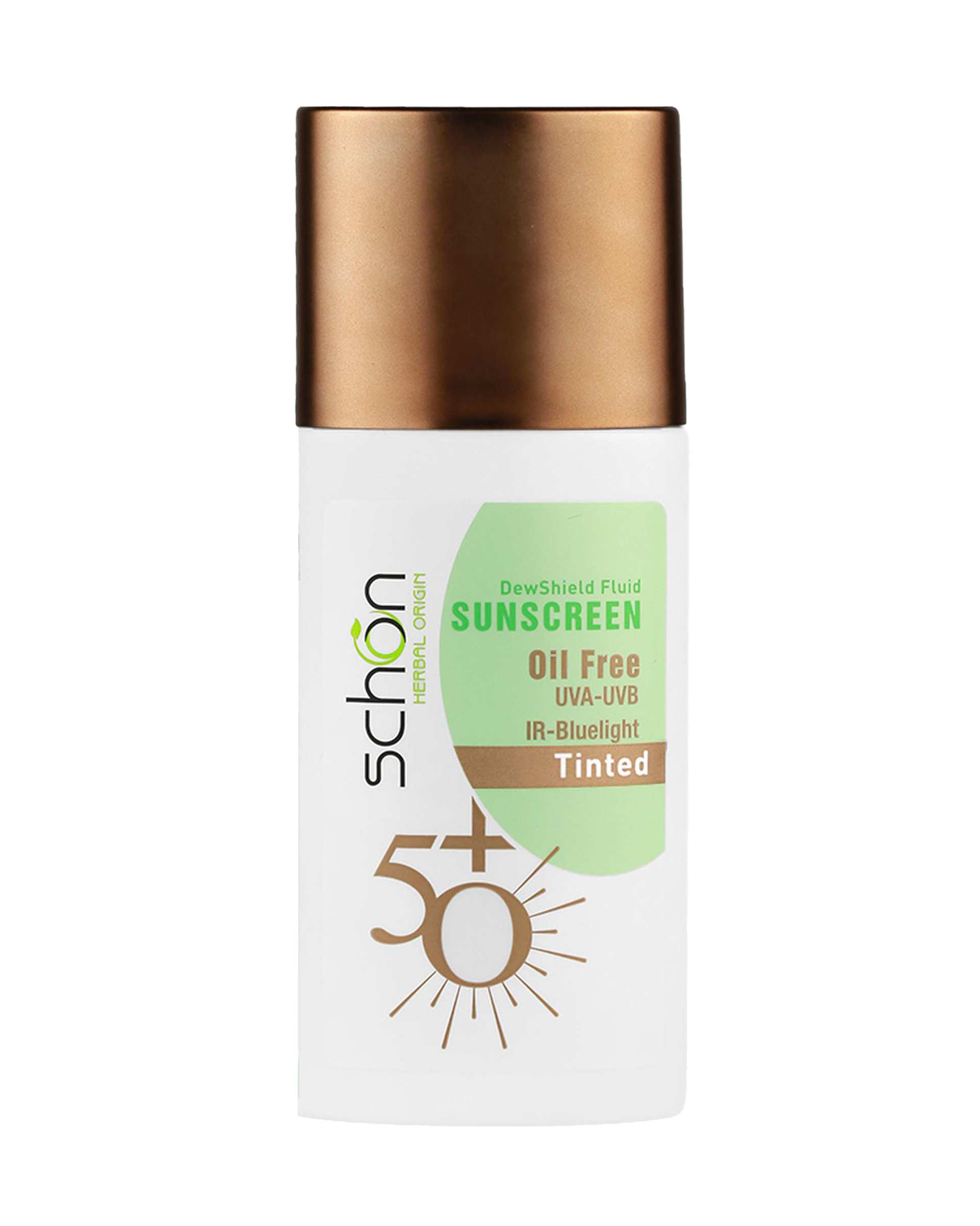 فلوئید ضد آفتاب رنگی SPF50 شون Schon مدل دیووشیلد Dew Shield
