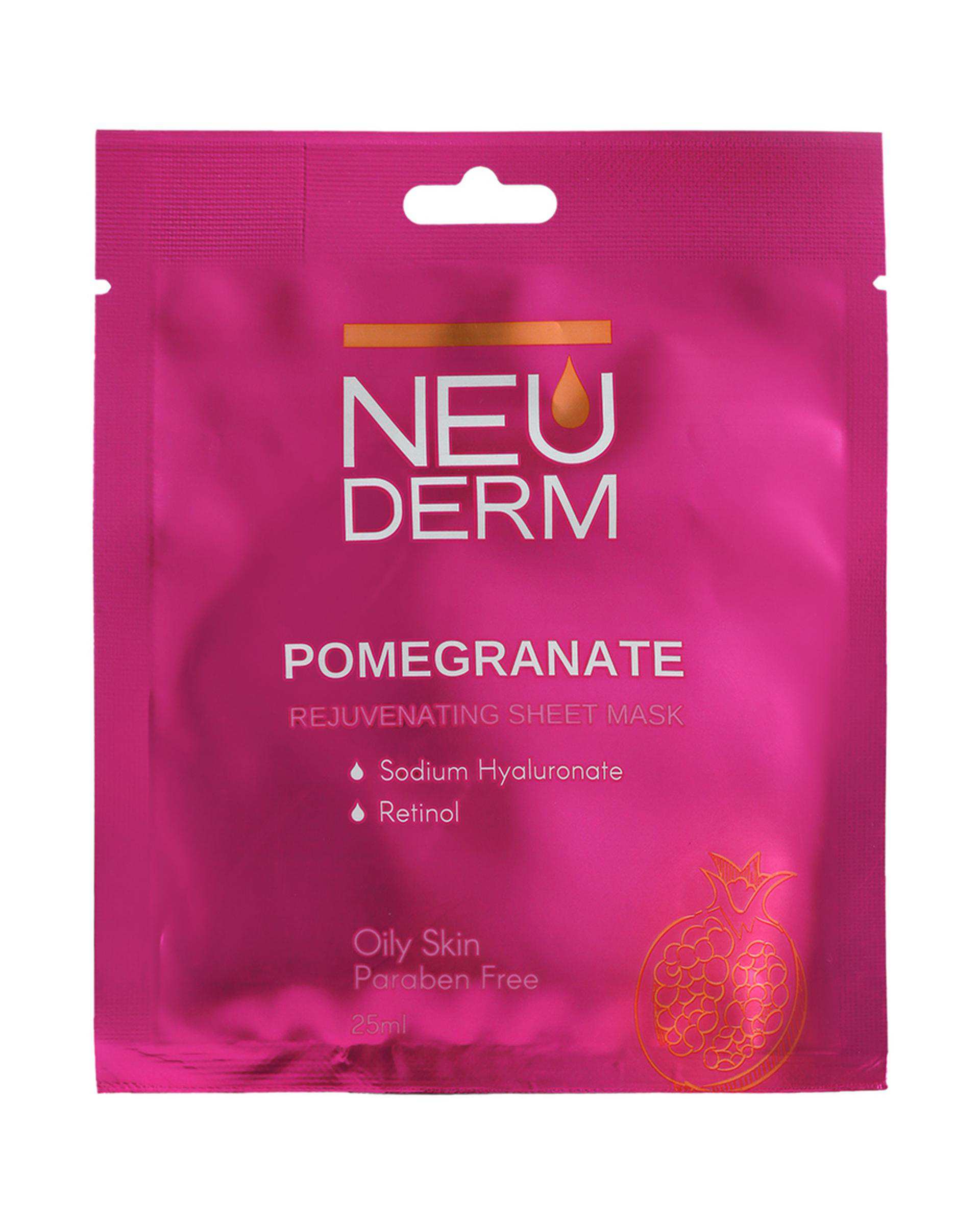 ماسک صورت جوان کننده نئودرم Neuderm حاوی عصاره انار