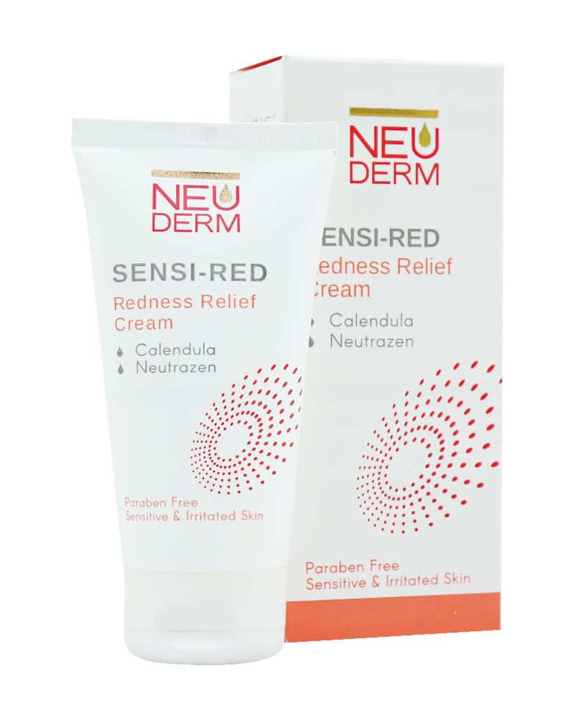 کرم ضد قرمزی نئودرم Neuderm مدل Sensi Red مناسب پوست های حساس و آسیب دیده ۵۰ml