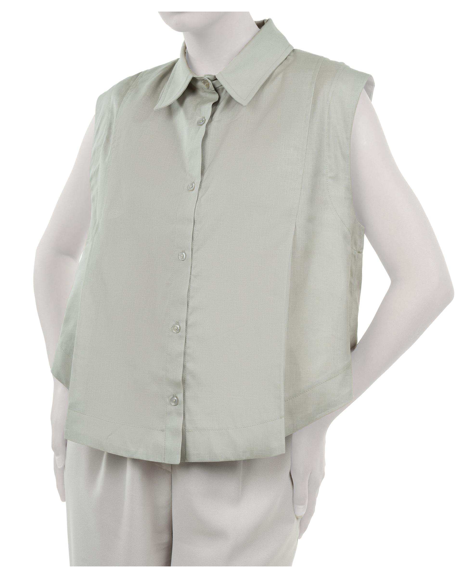 تاپ زنانه لینن سبز ریس Rees کد 1050074-02