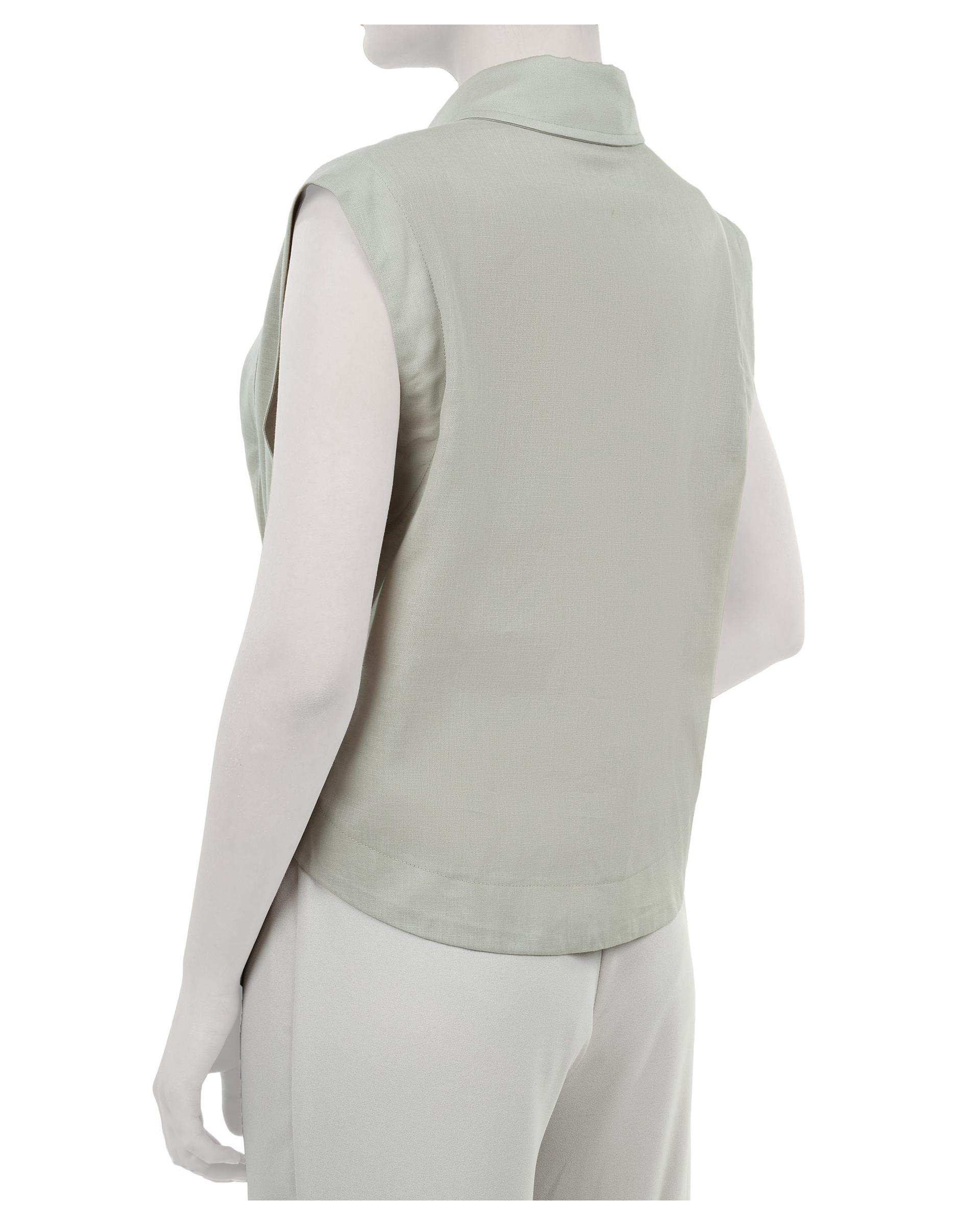 تاپ زنانه لینن سبز ریس Rees کد 1050074-02