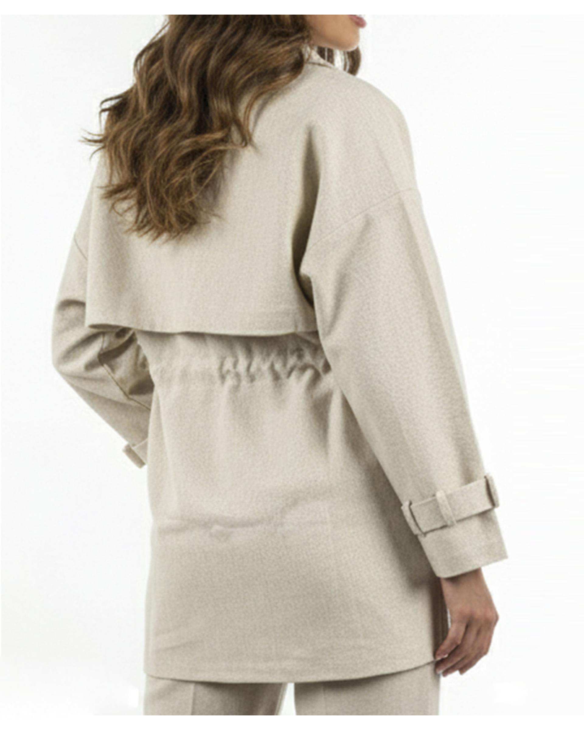 مانتو زنانه کنفی کرم ریس Rees کد 1006011-25