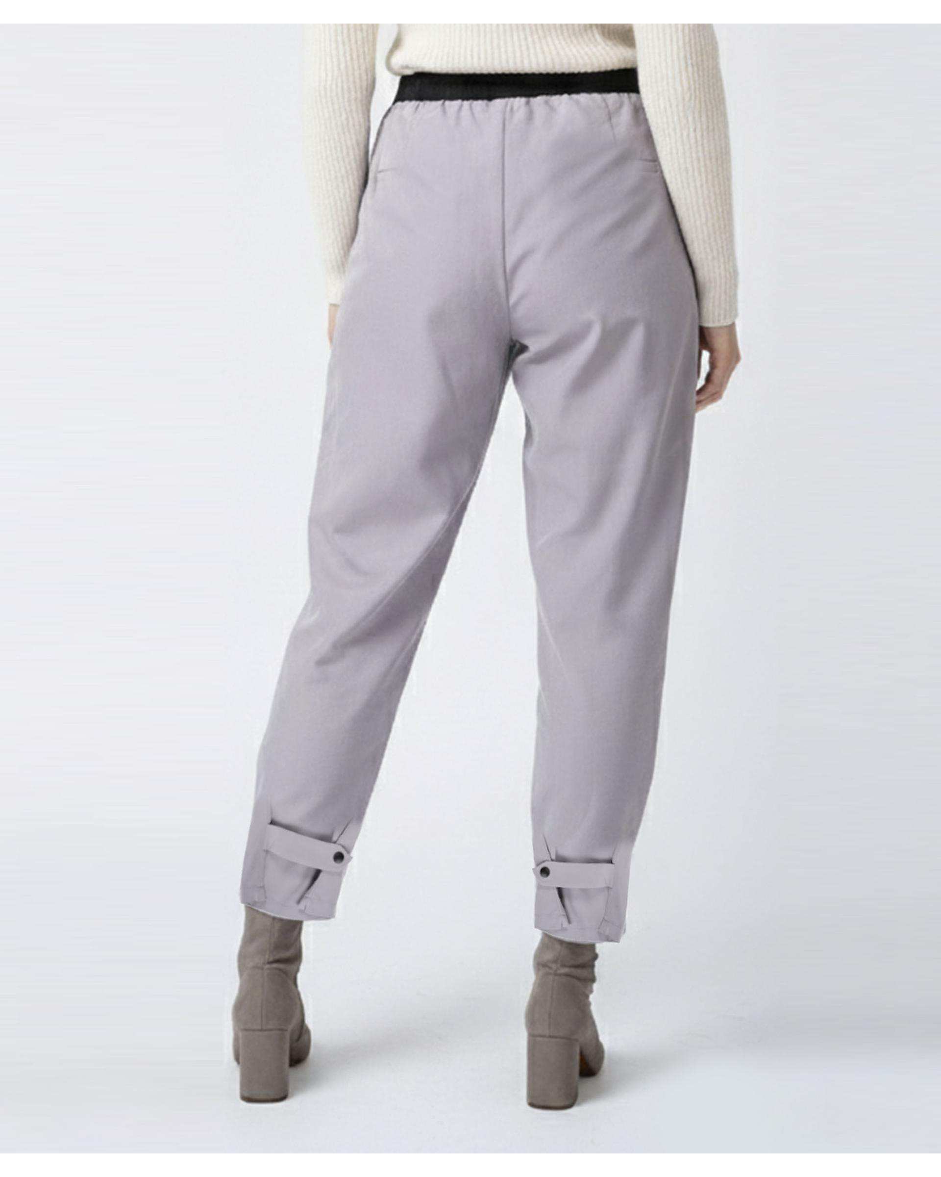 شلوار کتان زنانه طوسی ریس Rees کد 1036028-10