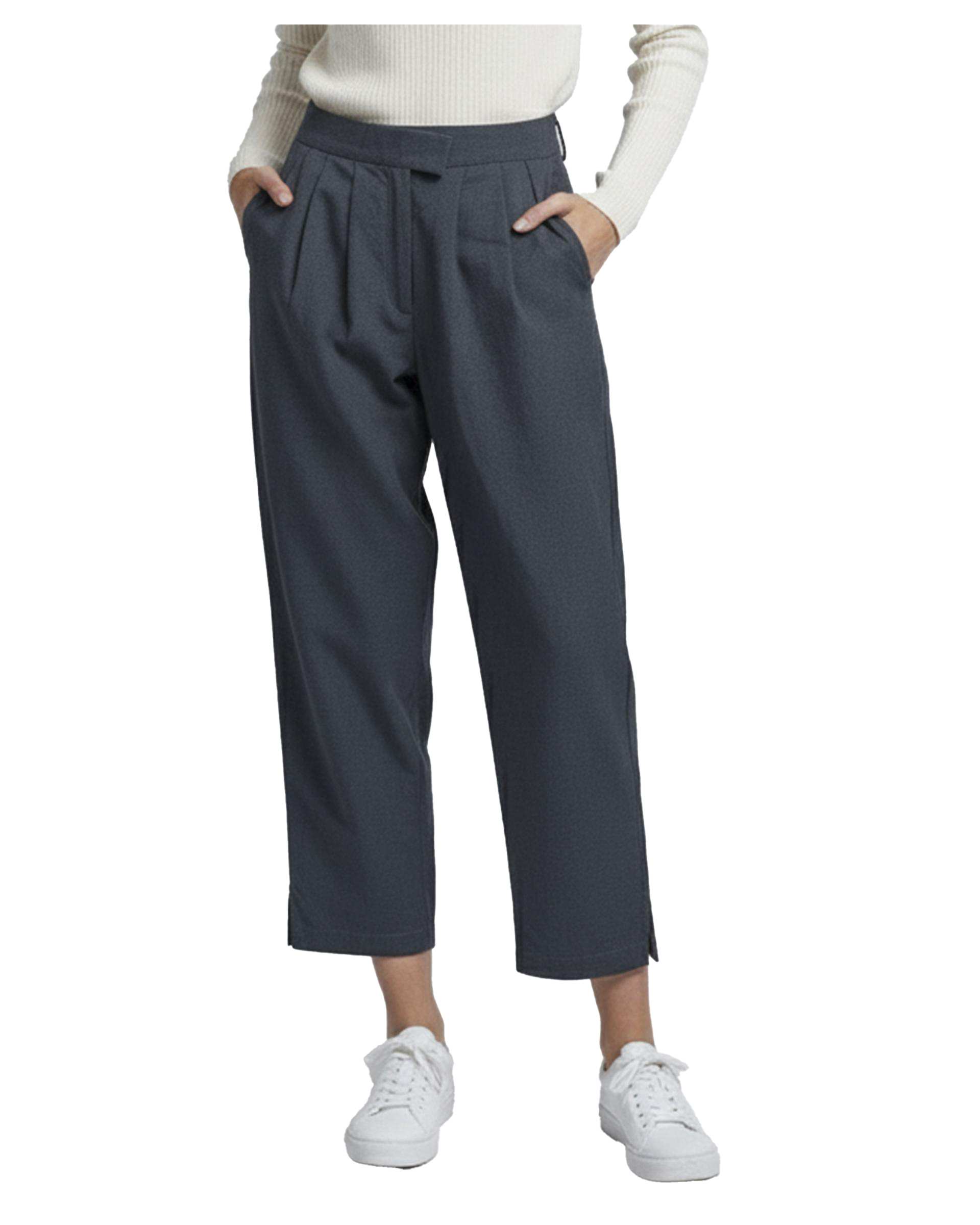 شلوار پارچه ای زنانه طوسی ریس Rees کد 1036031-10