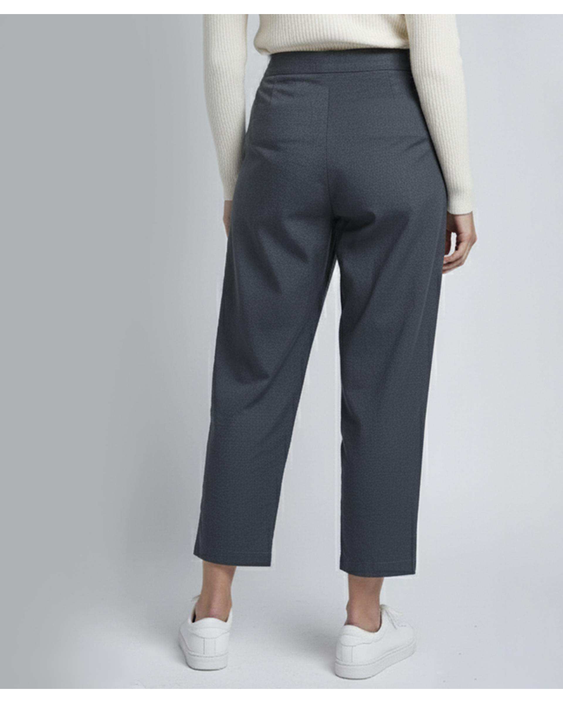 شلوار پارچه ای زنانه طوسی ریس Rees کد 1036031-10