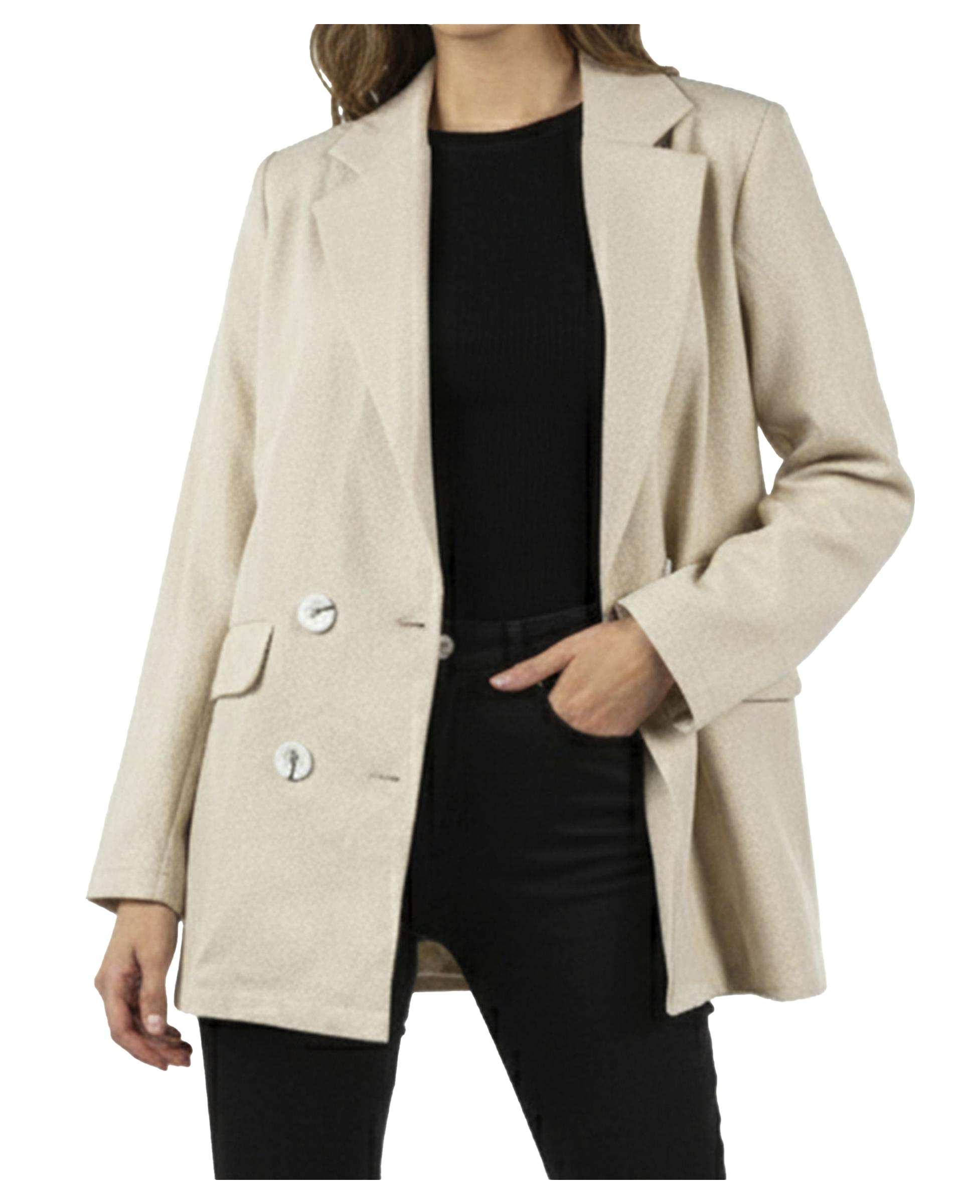 کت زنانه کرم ریس Rees کد 1090001-25