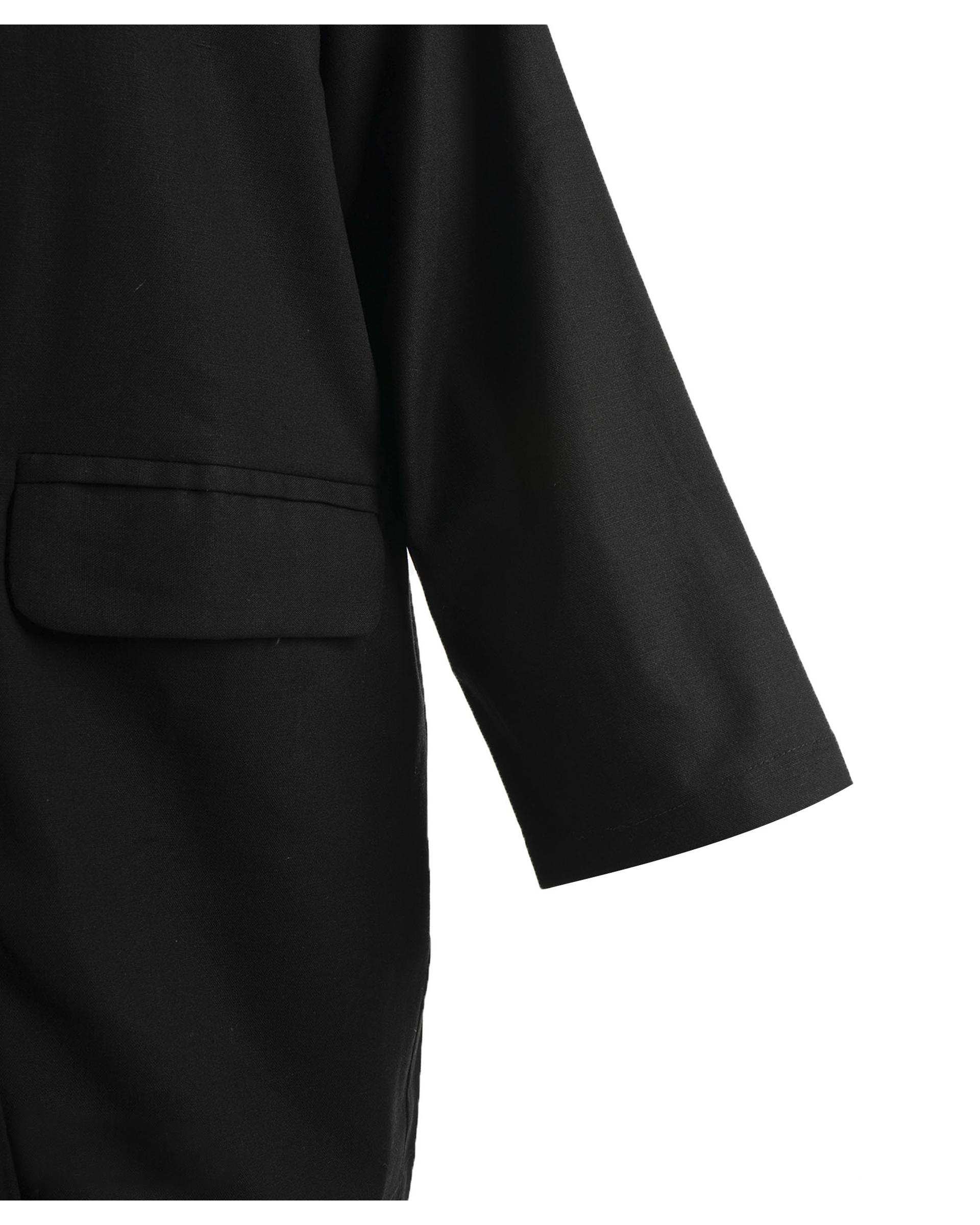 کت زنانه لینن مشکی ریس Rees کد 1000066-01