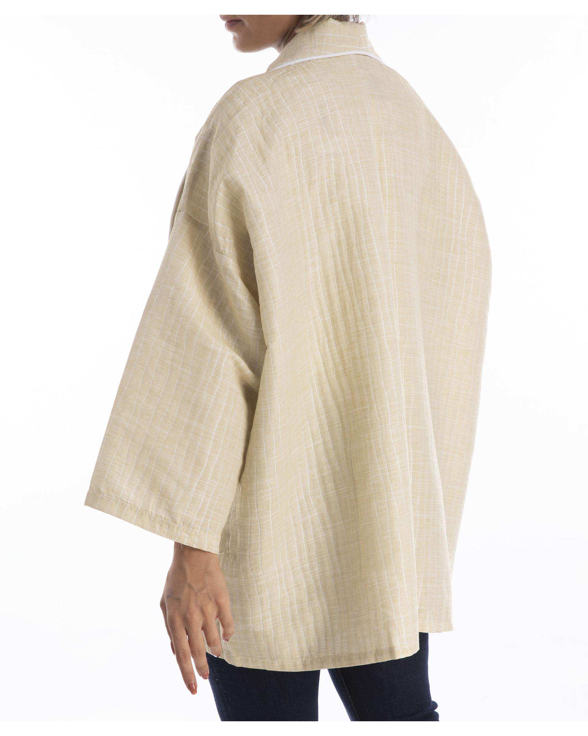 مانتو زنانه یقه دوبل کرم ریس Rees کد 1006020-25