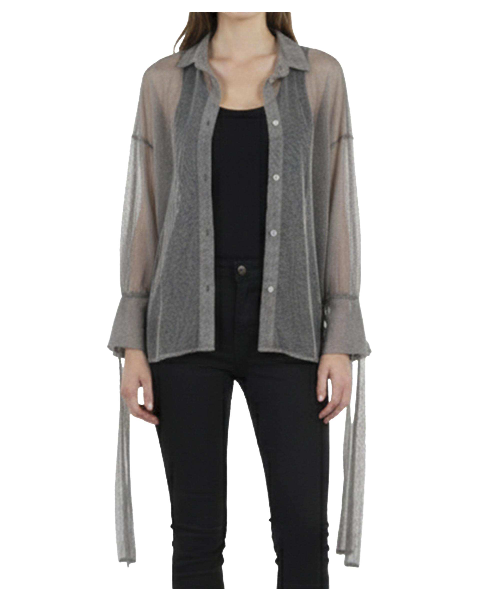 شومیز زنانه طوسی ریس Rees کد 1026000-10