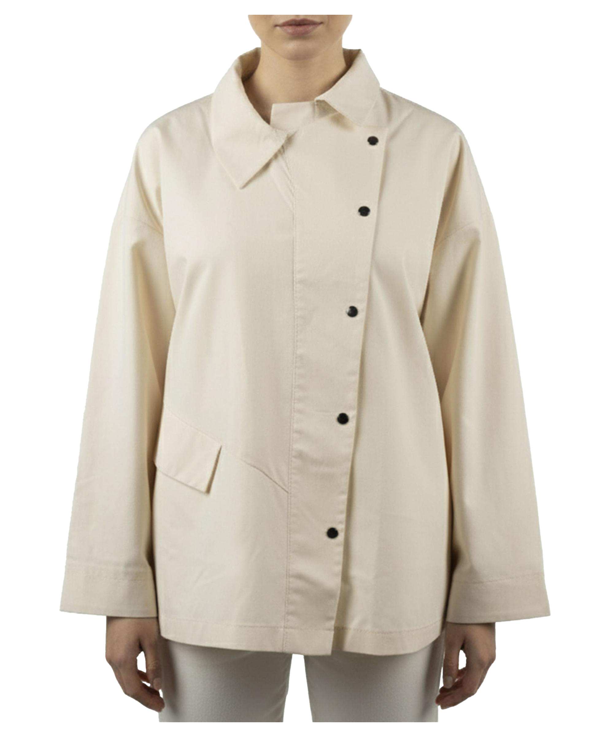 شومیز زنانه شیری کتان ریس Rees کد 1026006-06