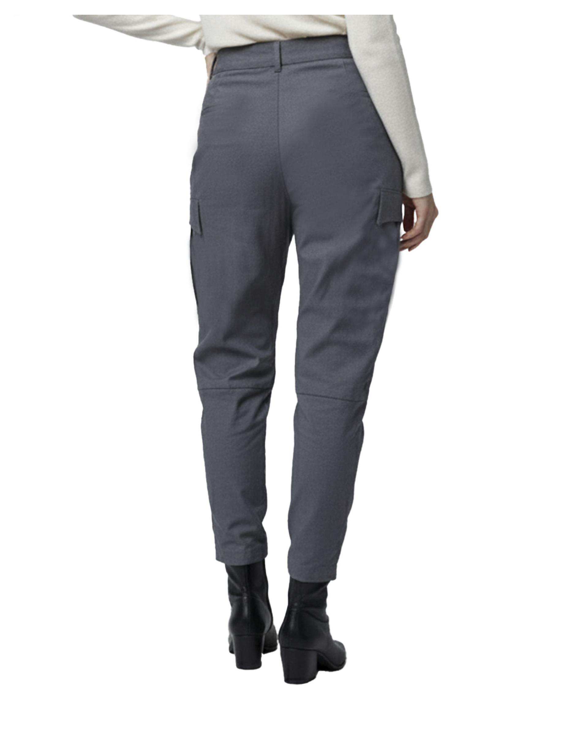 شلوار پارچه ای زنانه زغالی ریس Rees کد 1030024-11