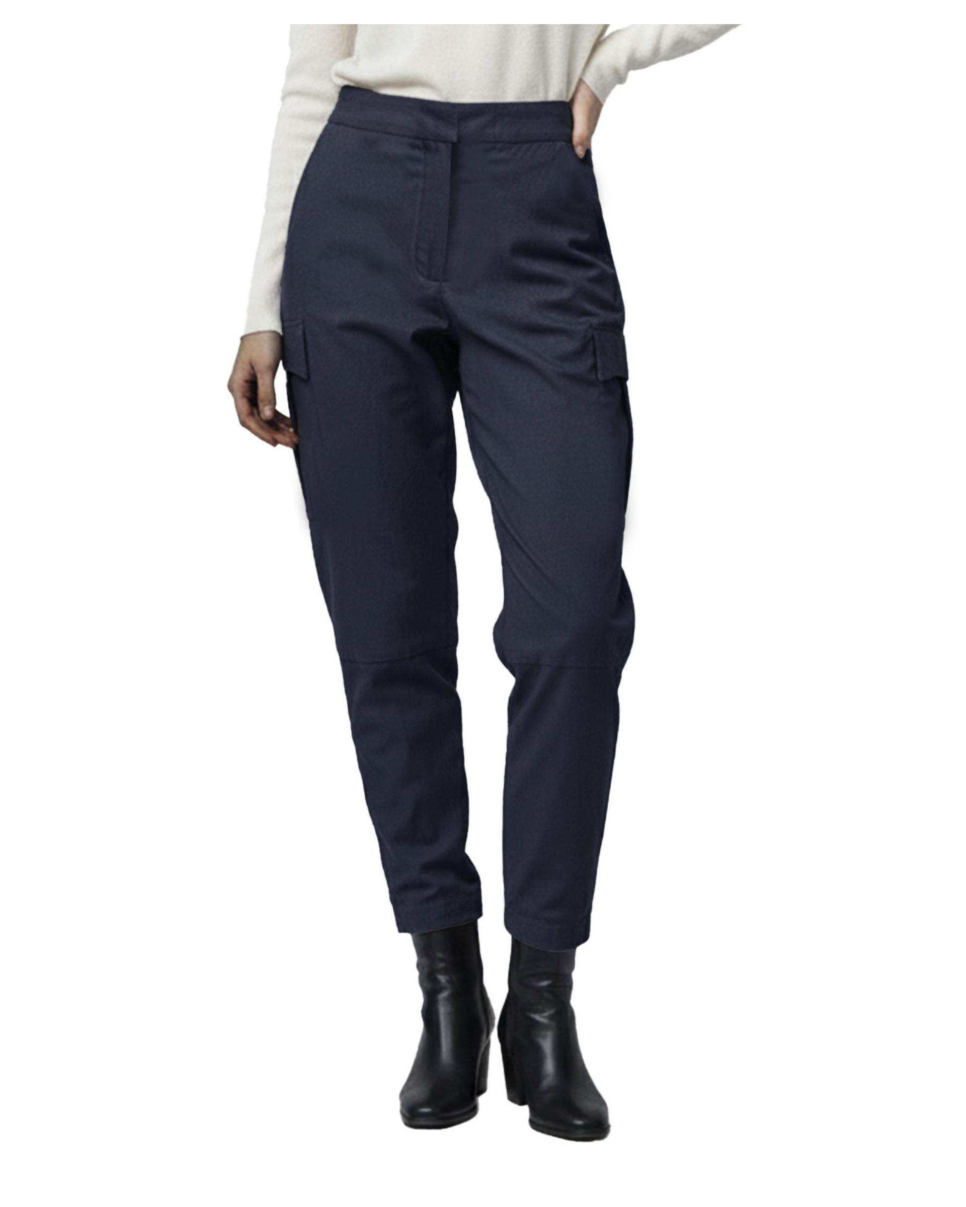 شلوار پارچه ای زنانه سرمه ای ریس Rees کد 1030024-16