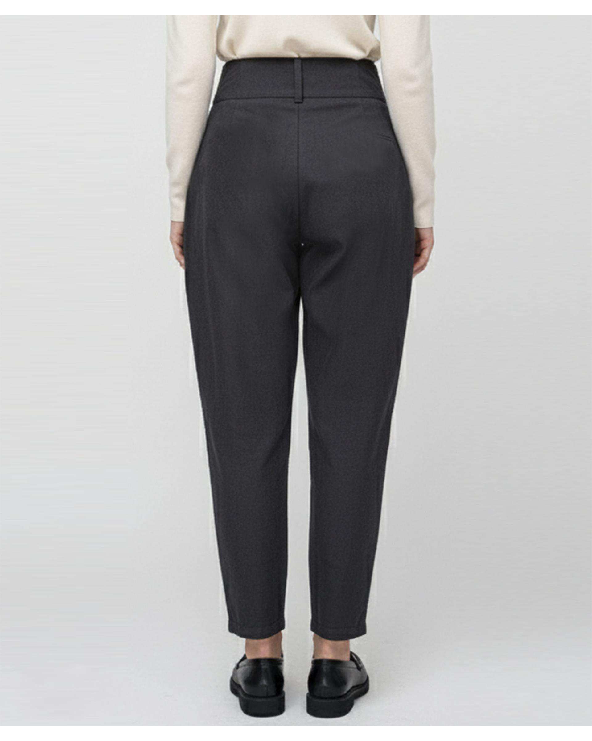 شلوار پارچه ای زنانه مشکی ریس Rees کد 1030025-01