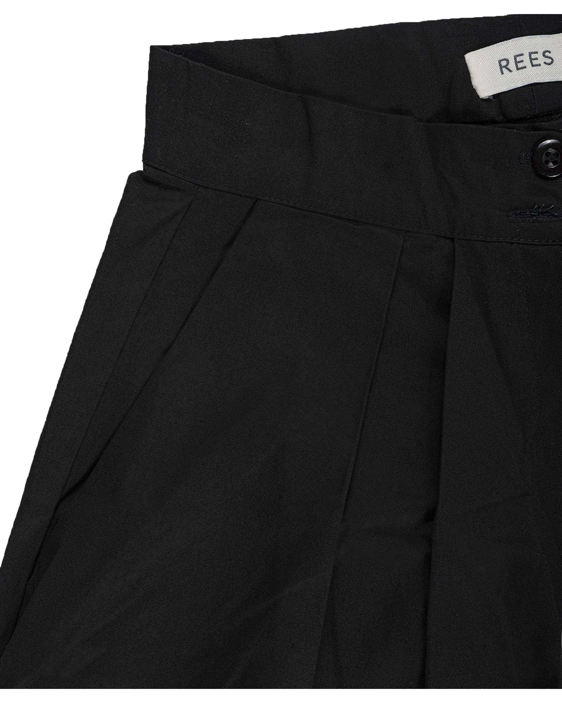 شلوار کتان زنانه مشکی ریس Rees کد 1036025-01