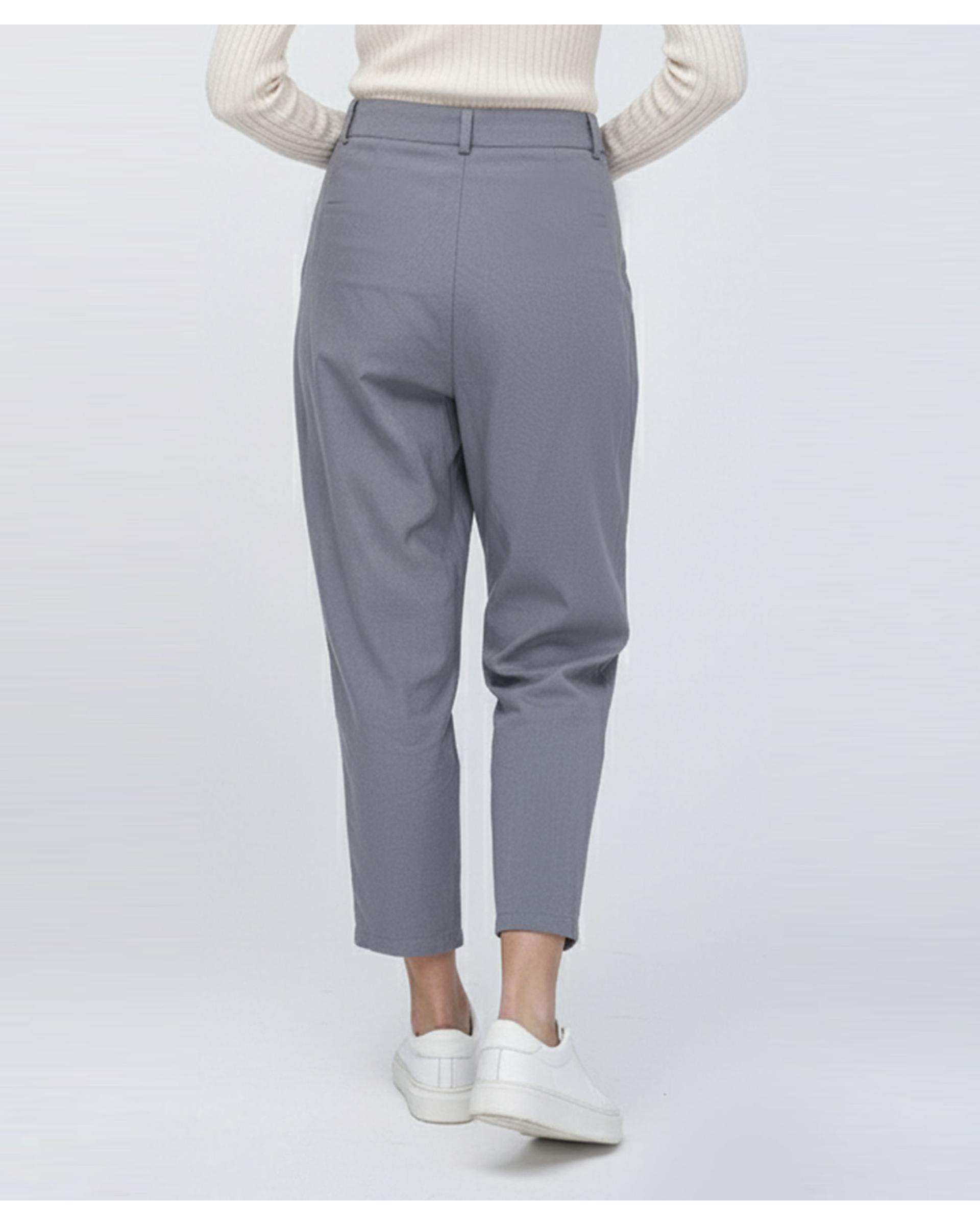 شلوار زنانه کتان طوسی ریس Rees کد 1036027-10