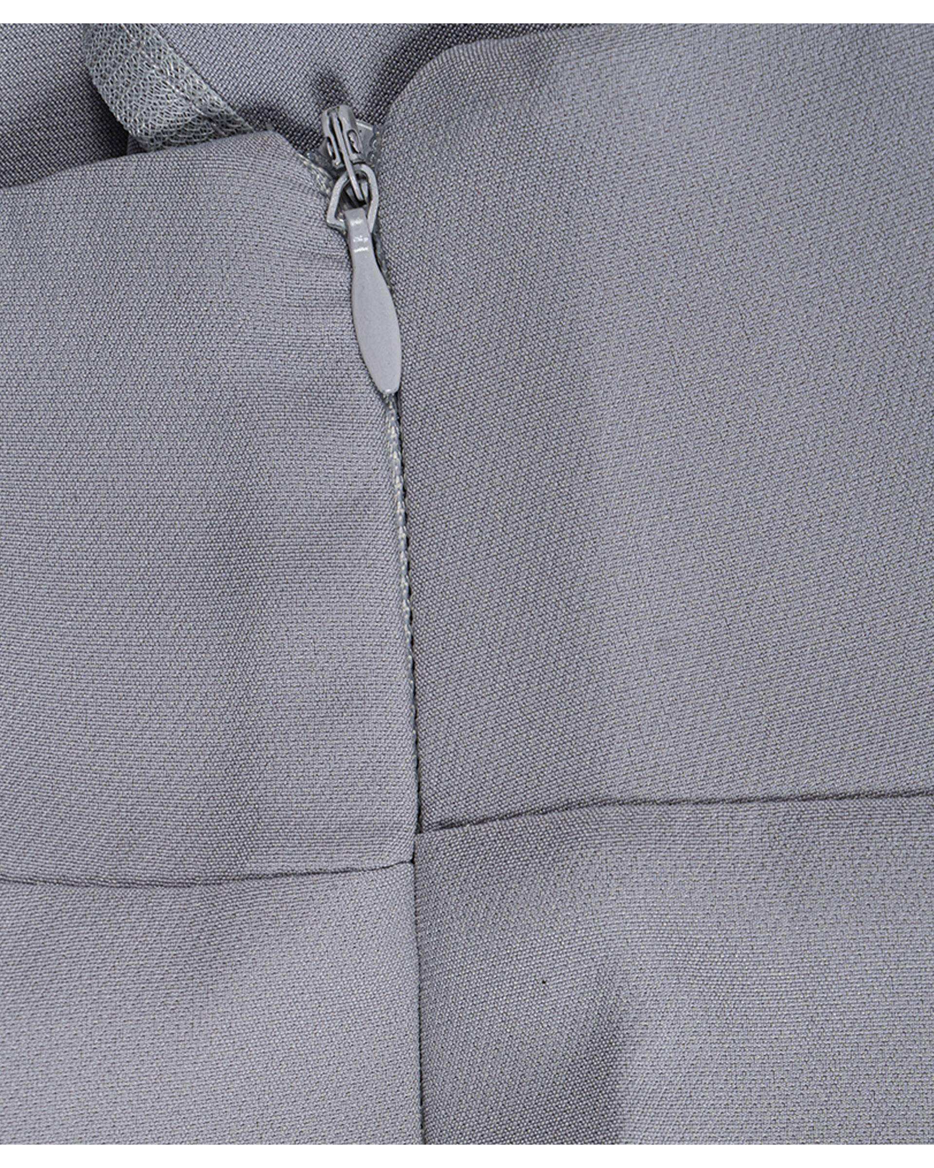 شلوار پارچه ای زنانه طوسی ریس Rees کد 1036032-10