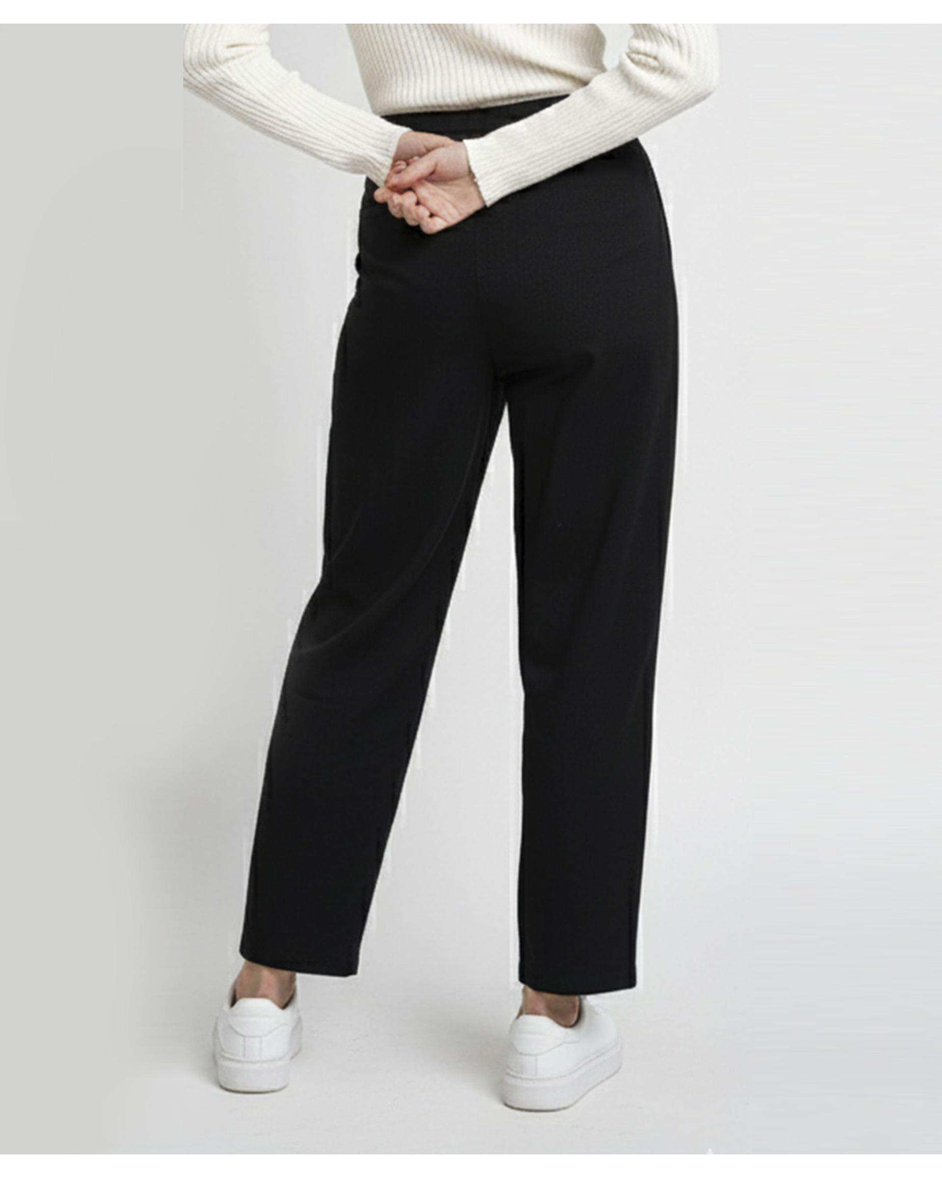 شلوار کتان زنانه مشکی ریس Rees کد 1036033-01