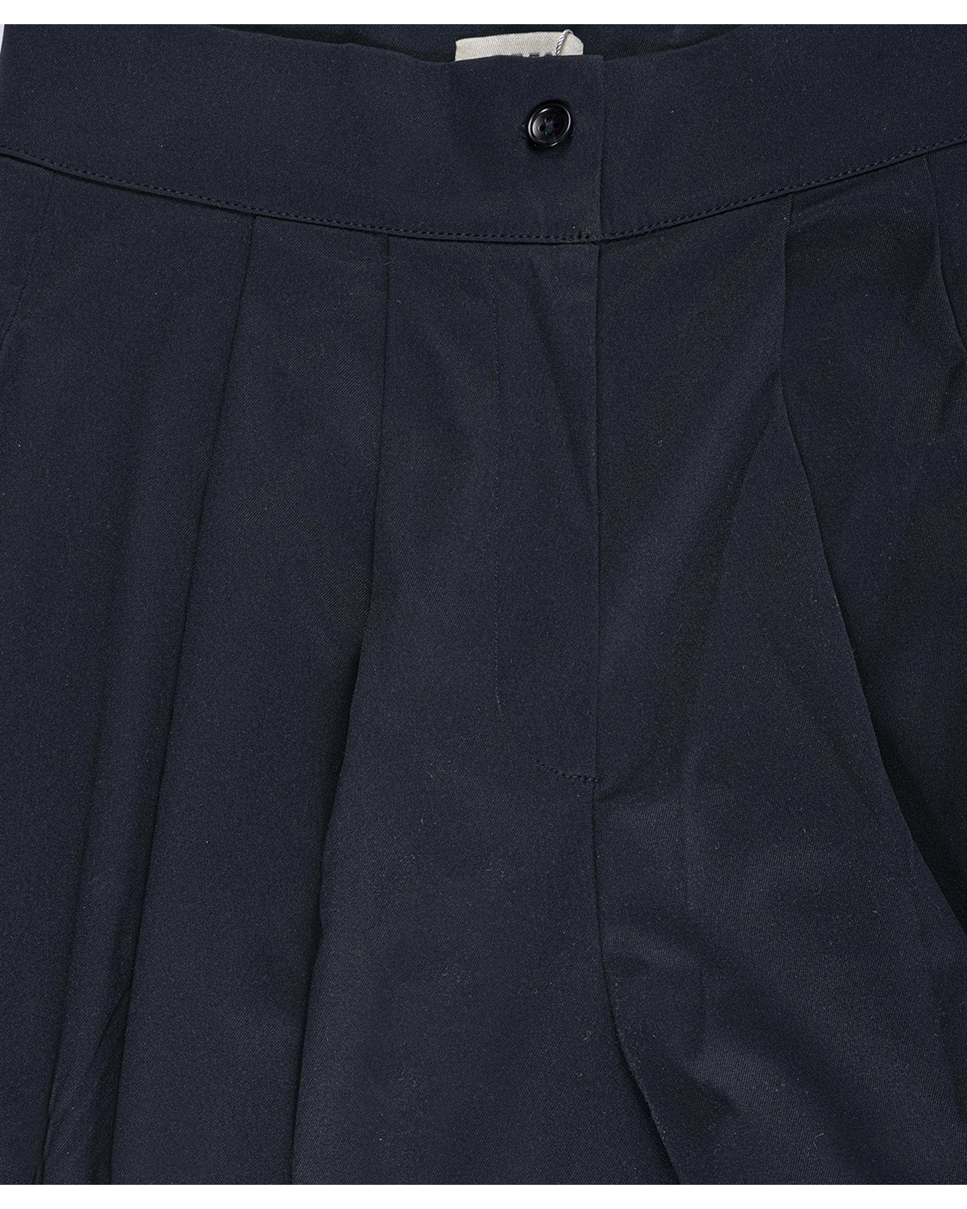 شلوار کتان زنانه سرمه ای ریس Rees کد 1036033-16