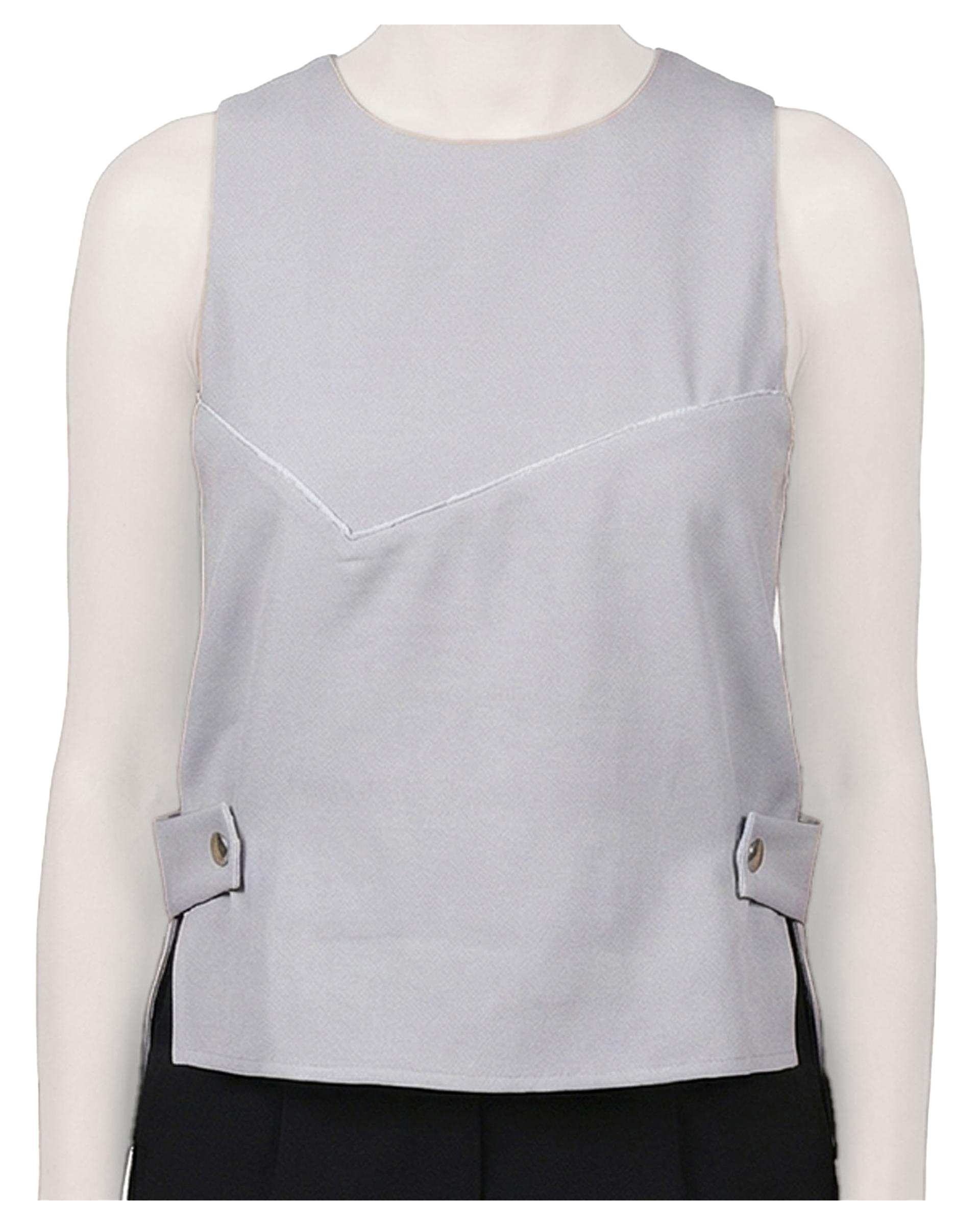 تاپ زنانه کرپ طوسی ریس Rees کد 1056011-10