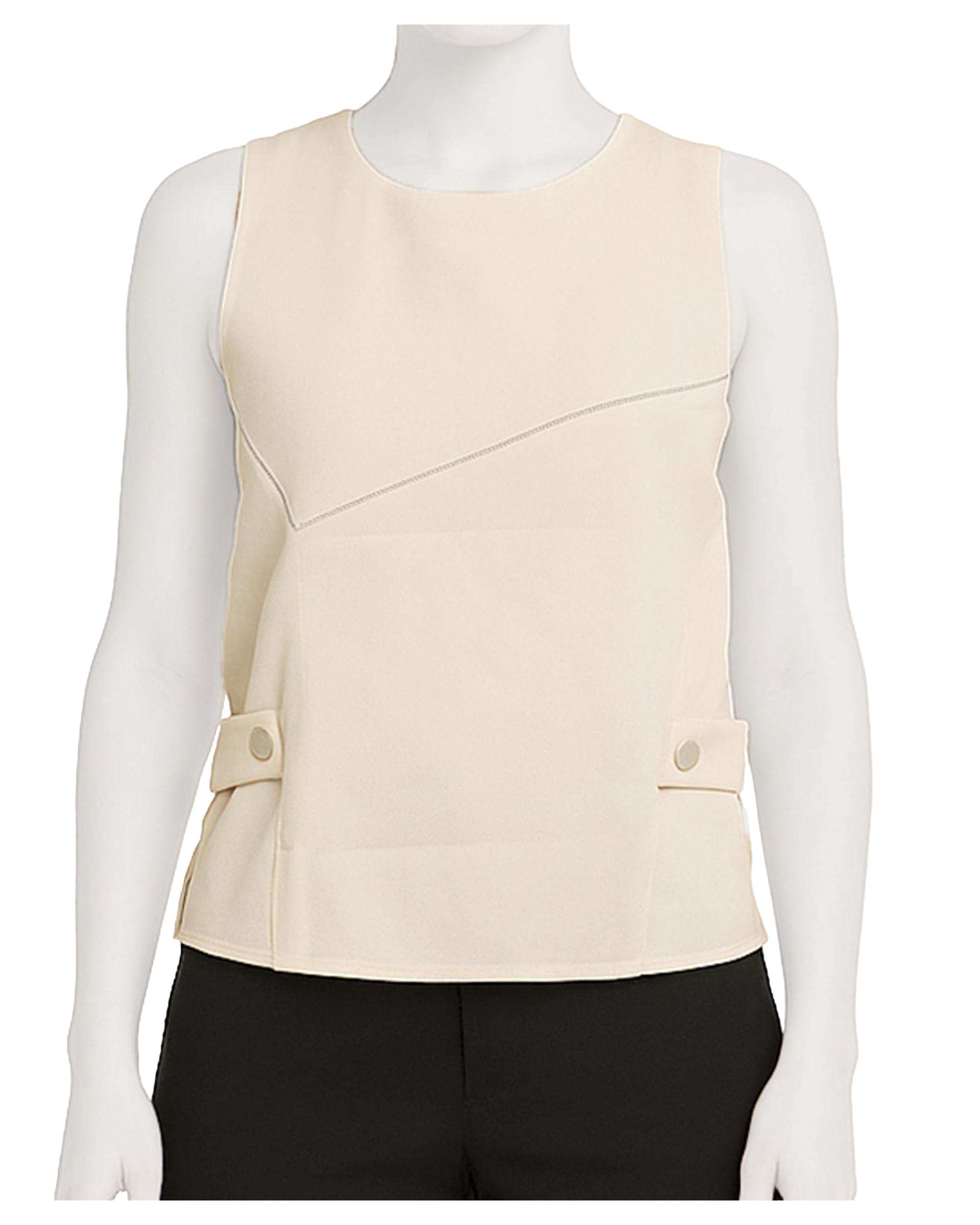 تاپ زنانه کرپ کرم ریس Rees کد 1056011-25