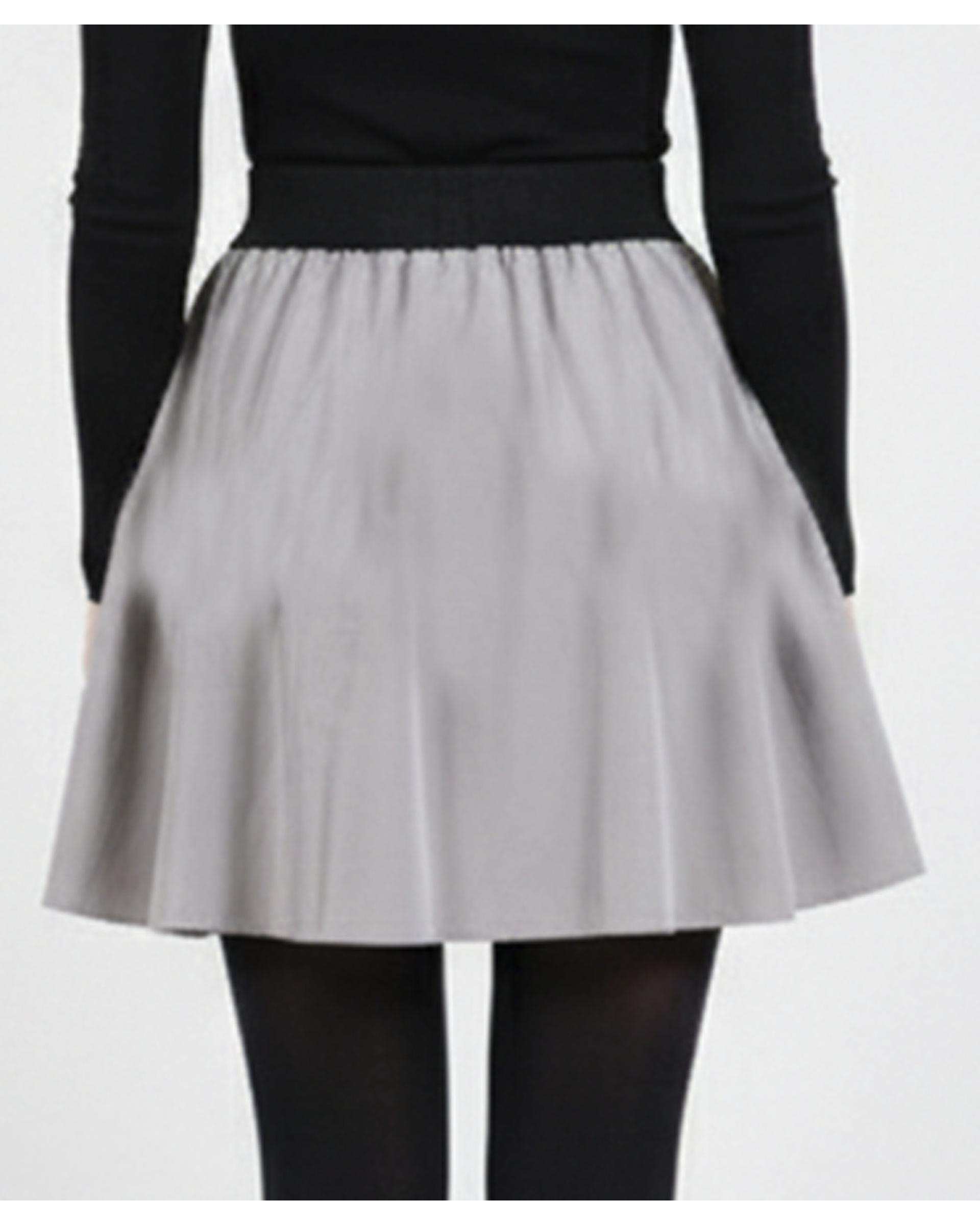 دامن زنانه کوتاه طوسی ریس Rees کد 1086002-10