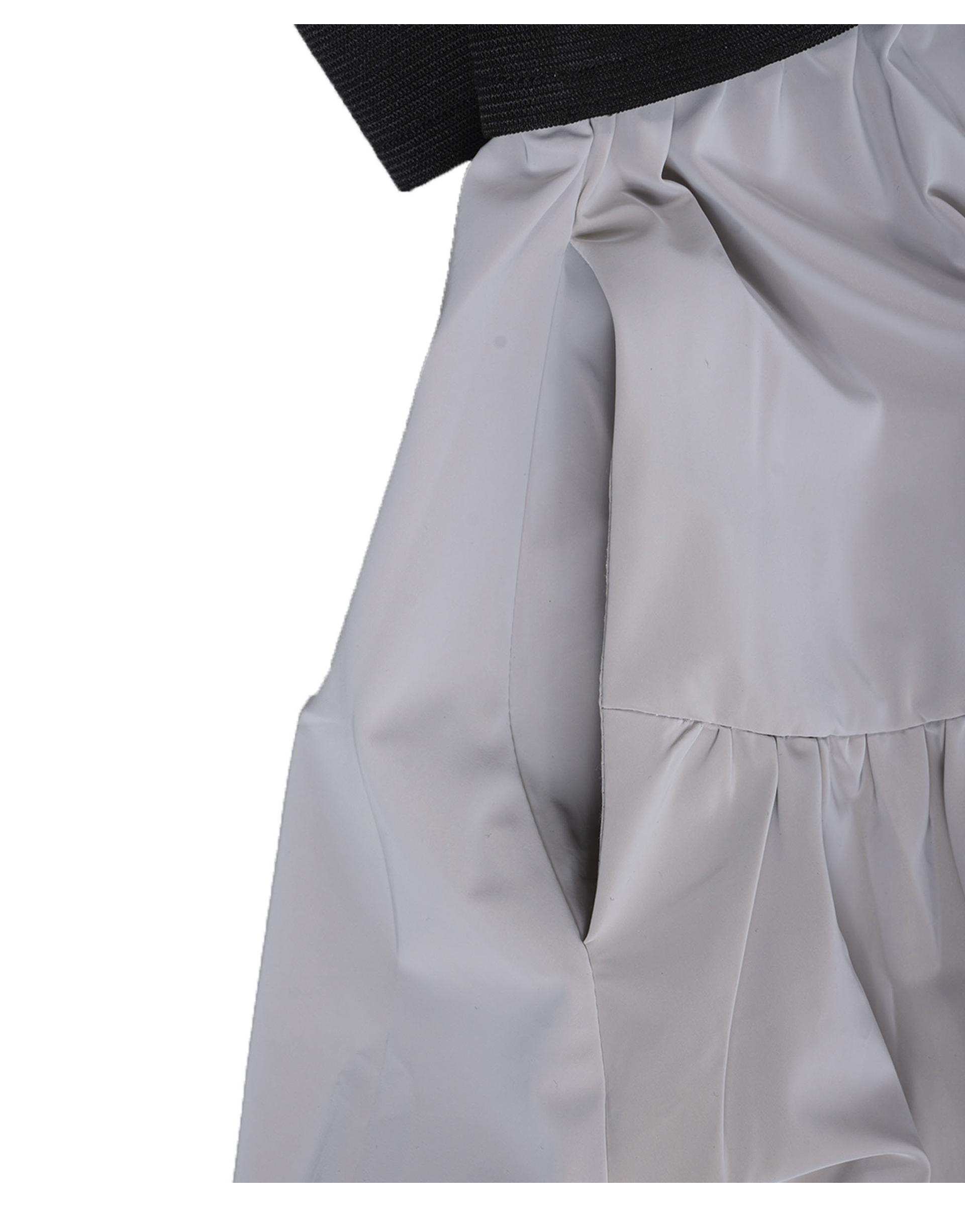 دامن زنانه کوتاه طوسی ریس Rees کد 1086002-10