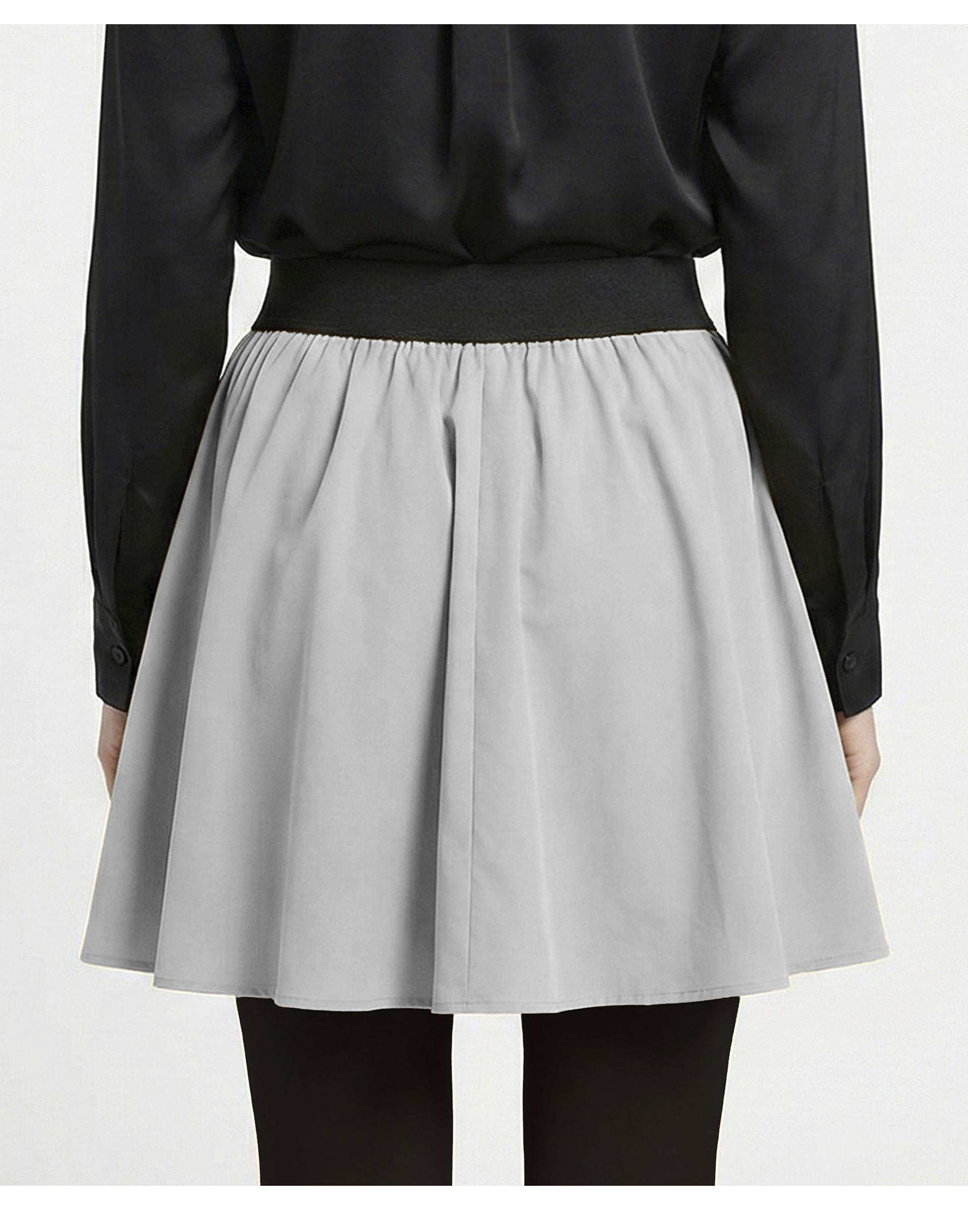 دامن زنانه کوتاه طوسی ریس Rees کد 1086003-10