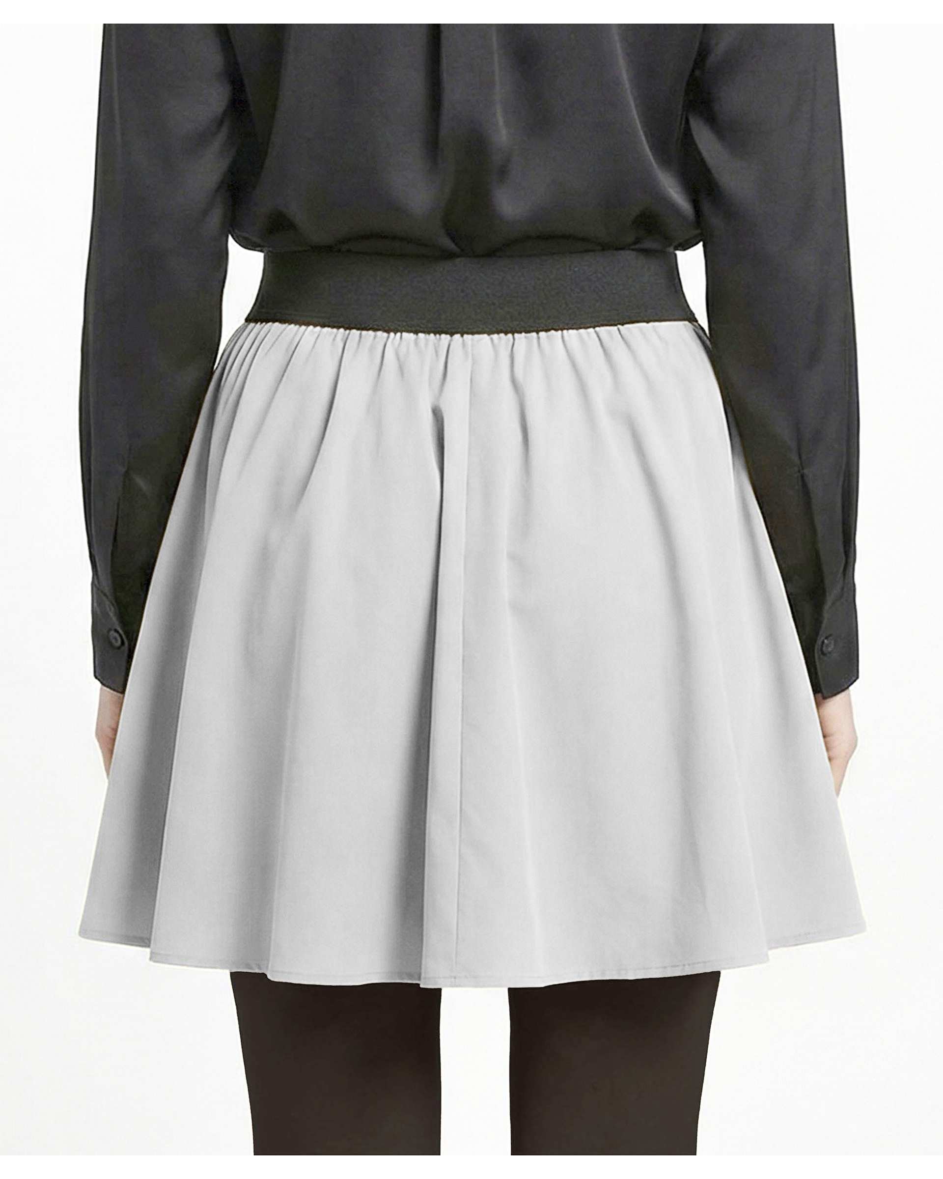 دامن زنانه کوتاه طوسی روشن ریس Rees کد 1086003-22