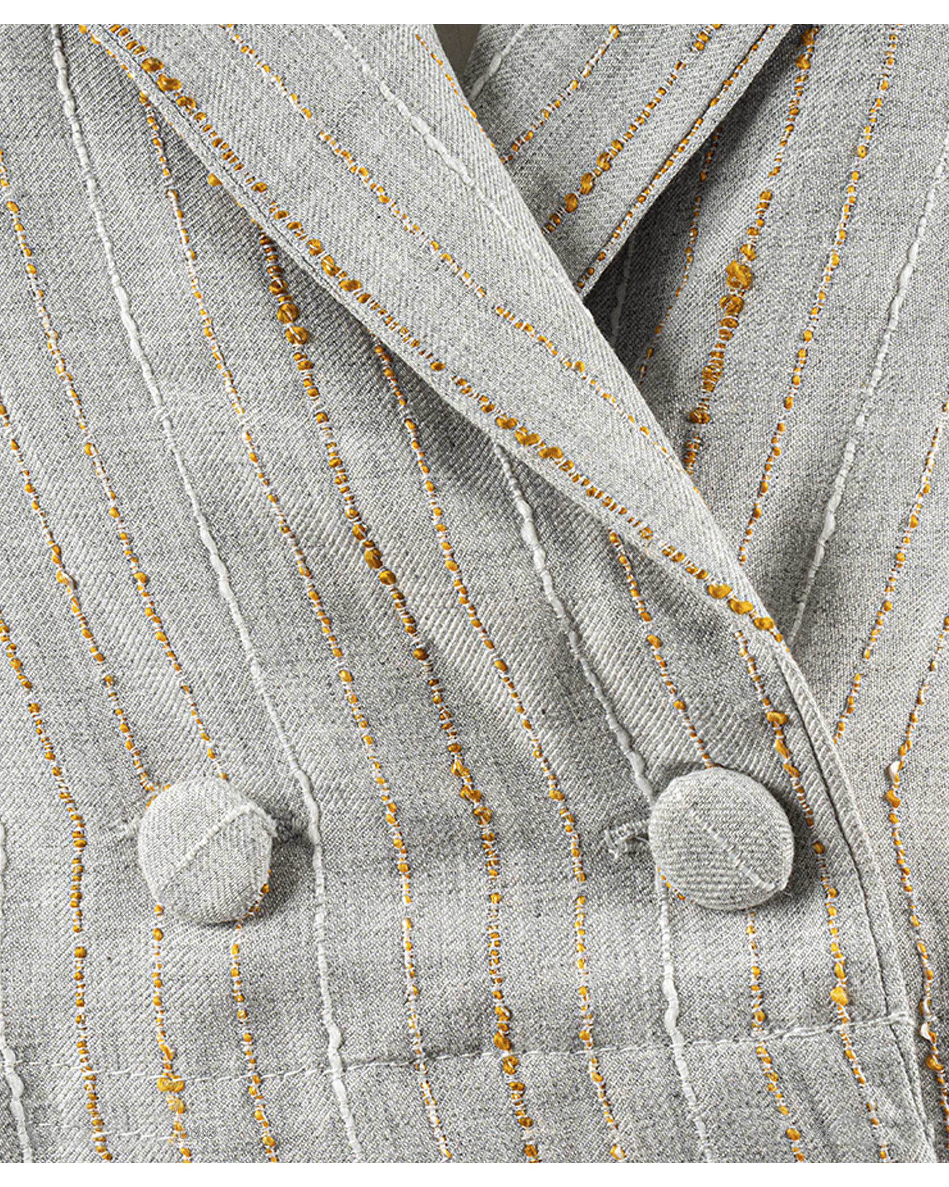 کت کراپ زنانه کرم لینن ریس Rees کد 1090002-25