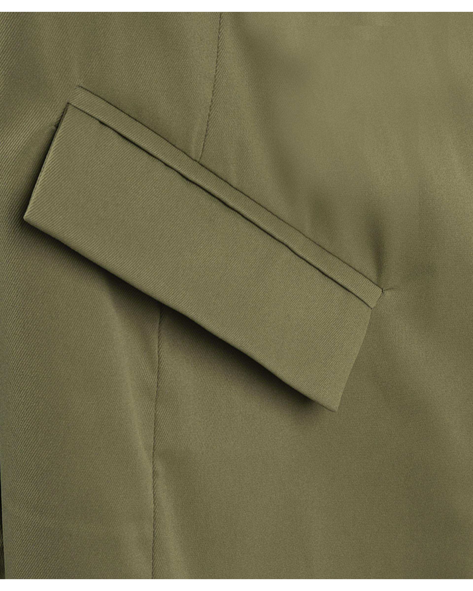 کت زنانه کتان سبز سدری ریس Rees کد 1096002-12