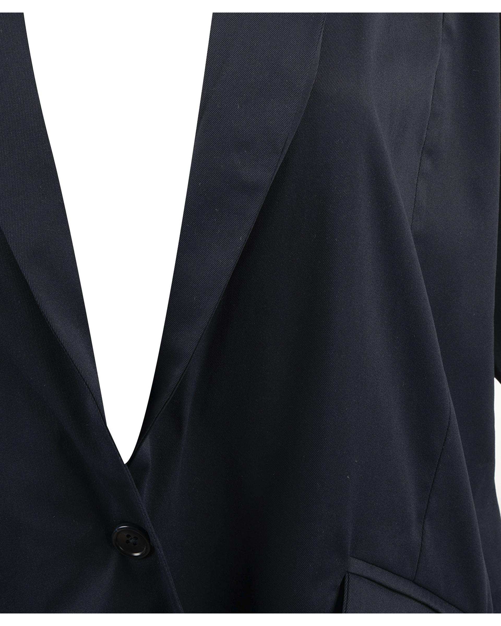 کت زنانه کتان سرمه ای ریس Rees کد 1096002-16