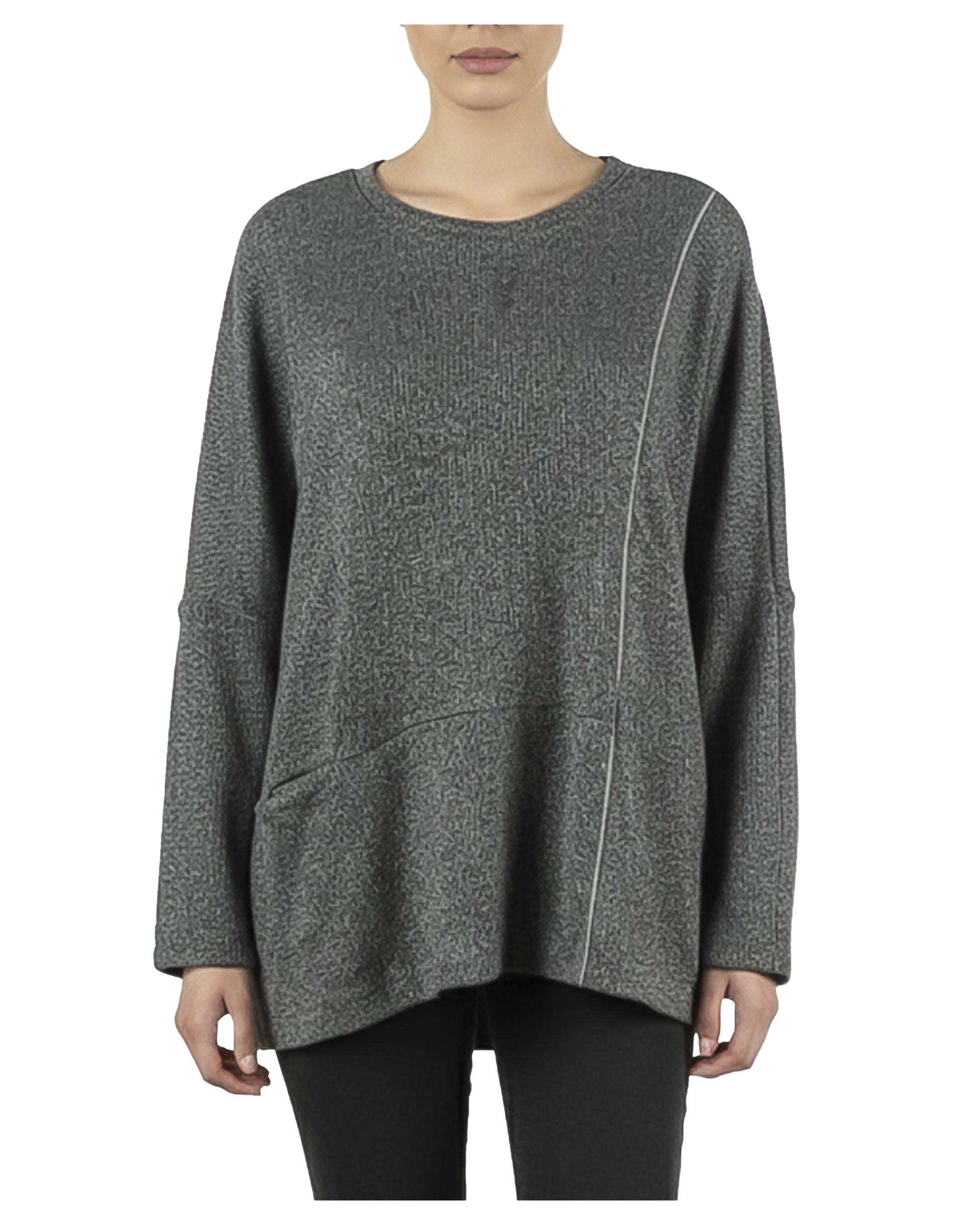 بلوز زنانه بافت مشکی ریس Rees کد 1116024-01