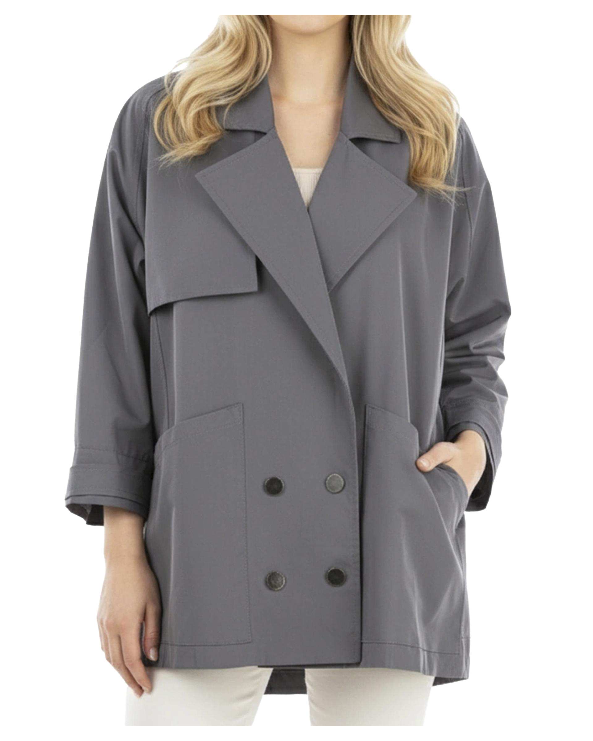 بارانی زنانه طوسی ریس Rees کد 1136004-10