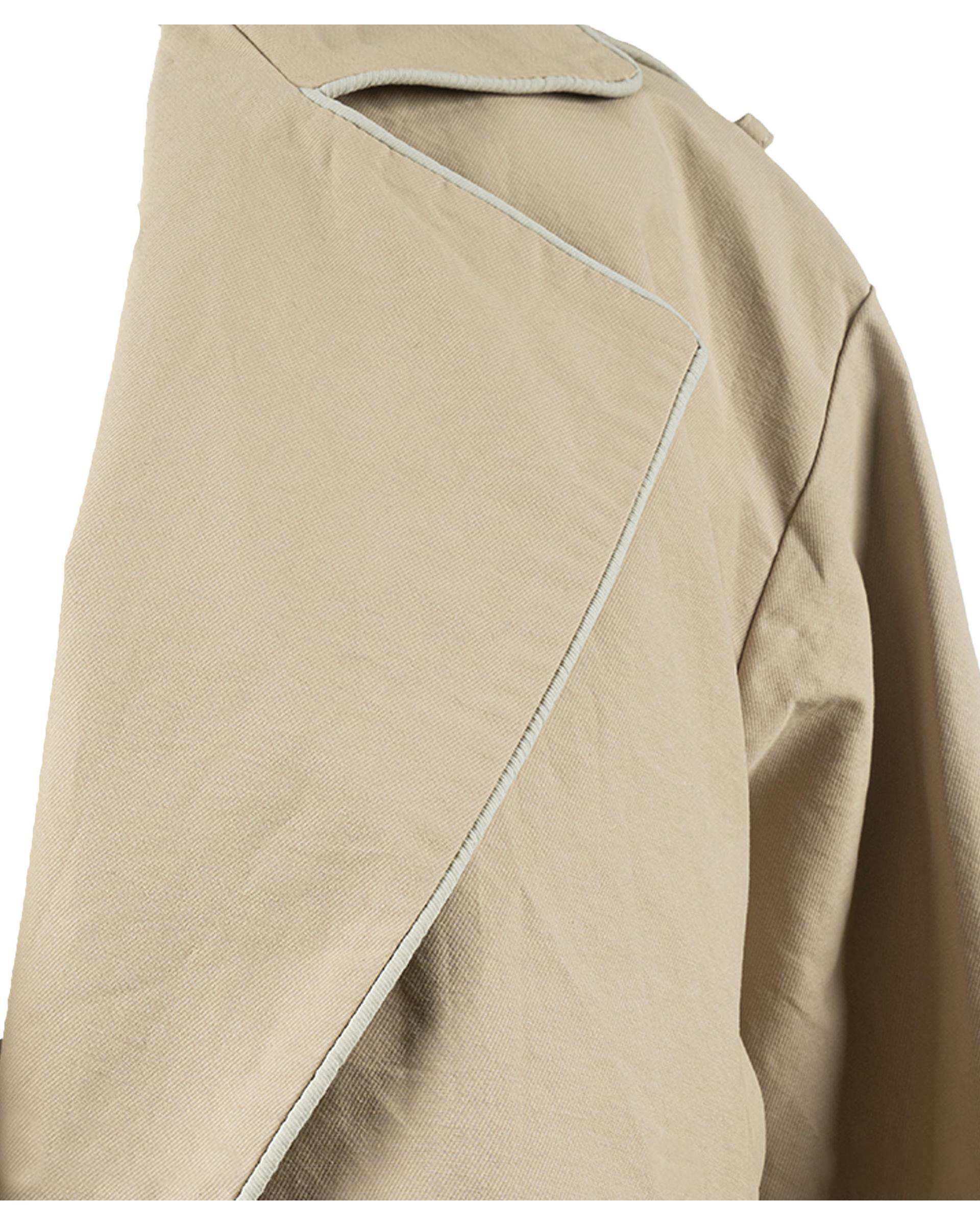 بارانی زنانه بیسیک بلند کرم ریس Rees کد 1136007-25