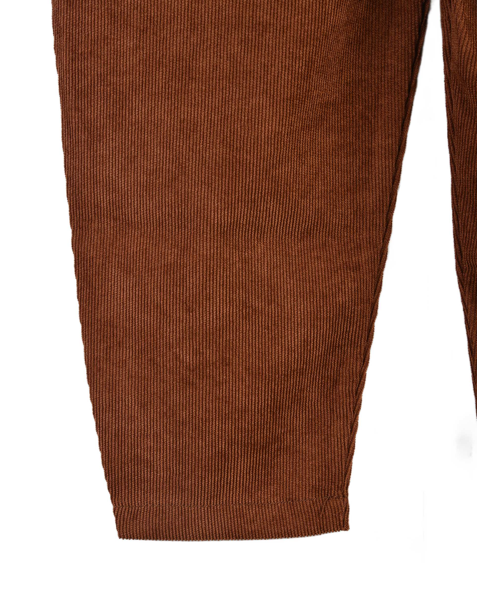 ست سرهمی و بلوز دخترانه مخمل کبریتی قهوه ای سفید پنبه سان Panbesan