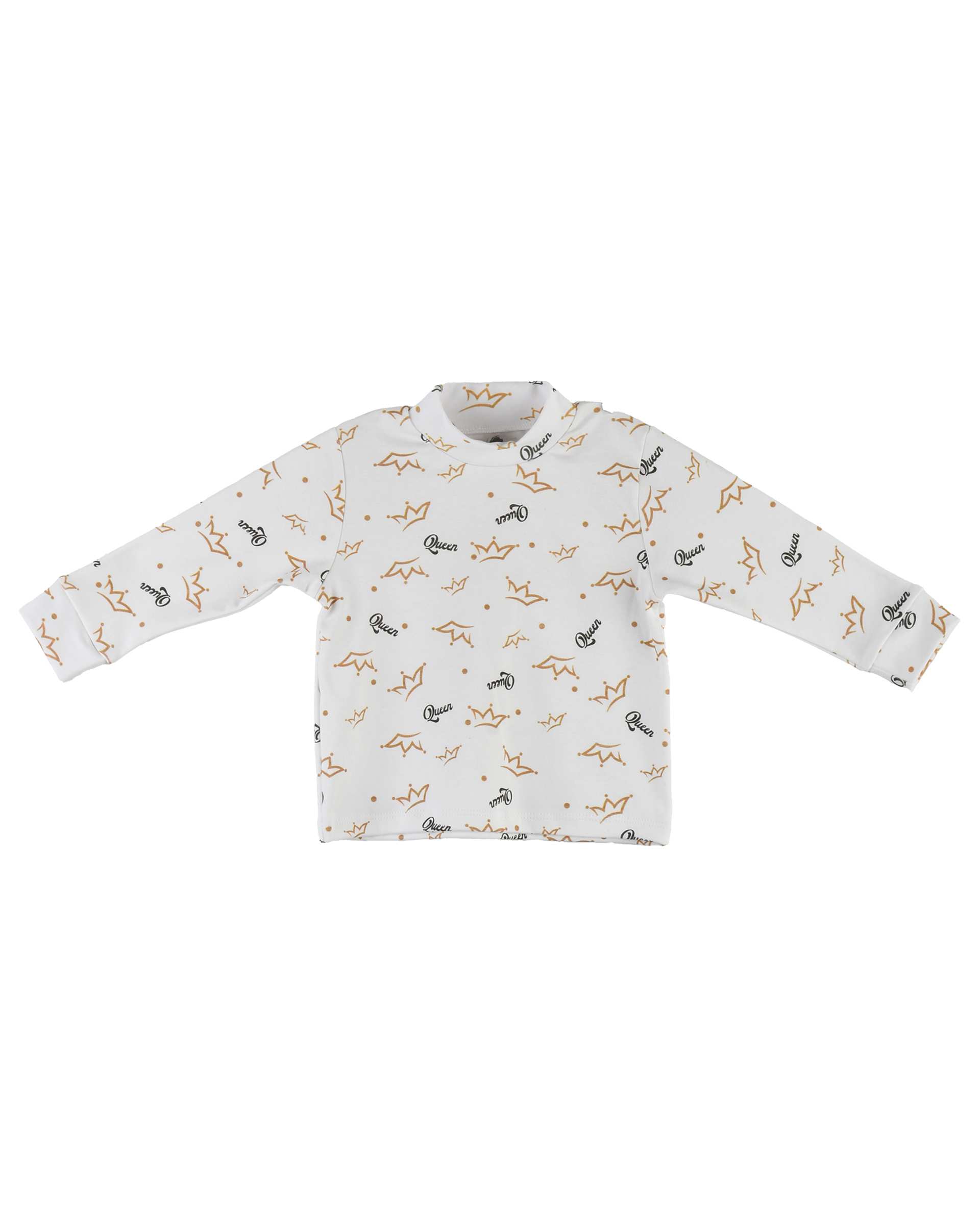 ست سرهمی و بلوز دخترانه جین ضخیم سفید پنبه سان Panbesan