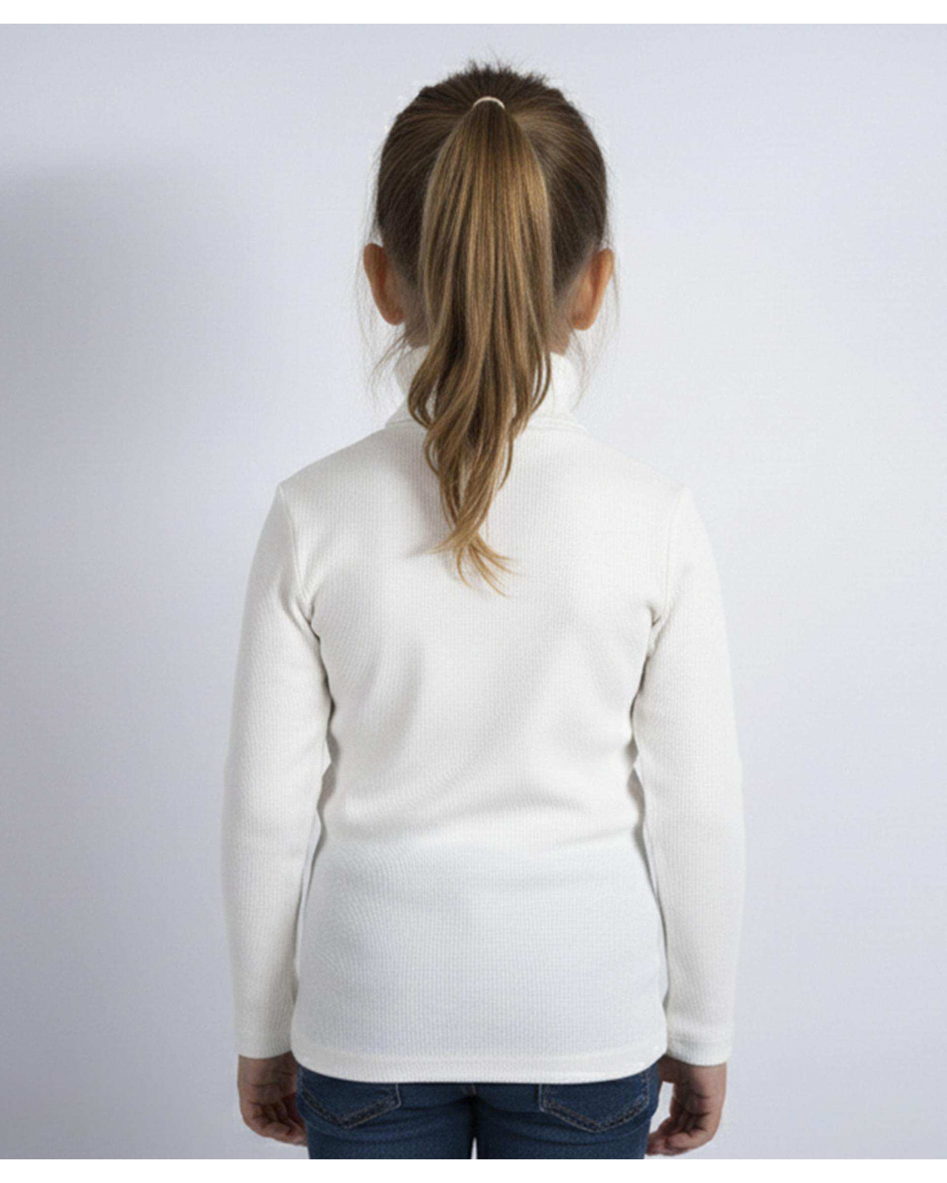 بلوز یقه اسکی دخترانه شیری ملورینا Melorina کد 42114