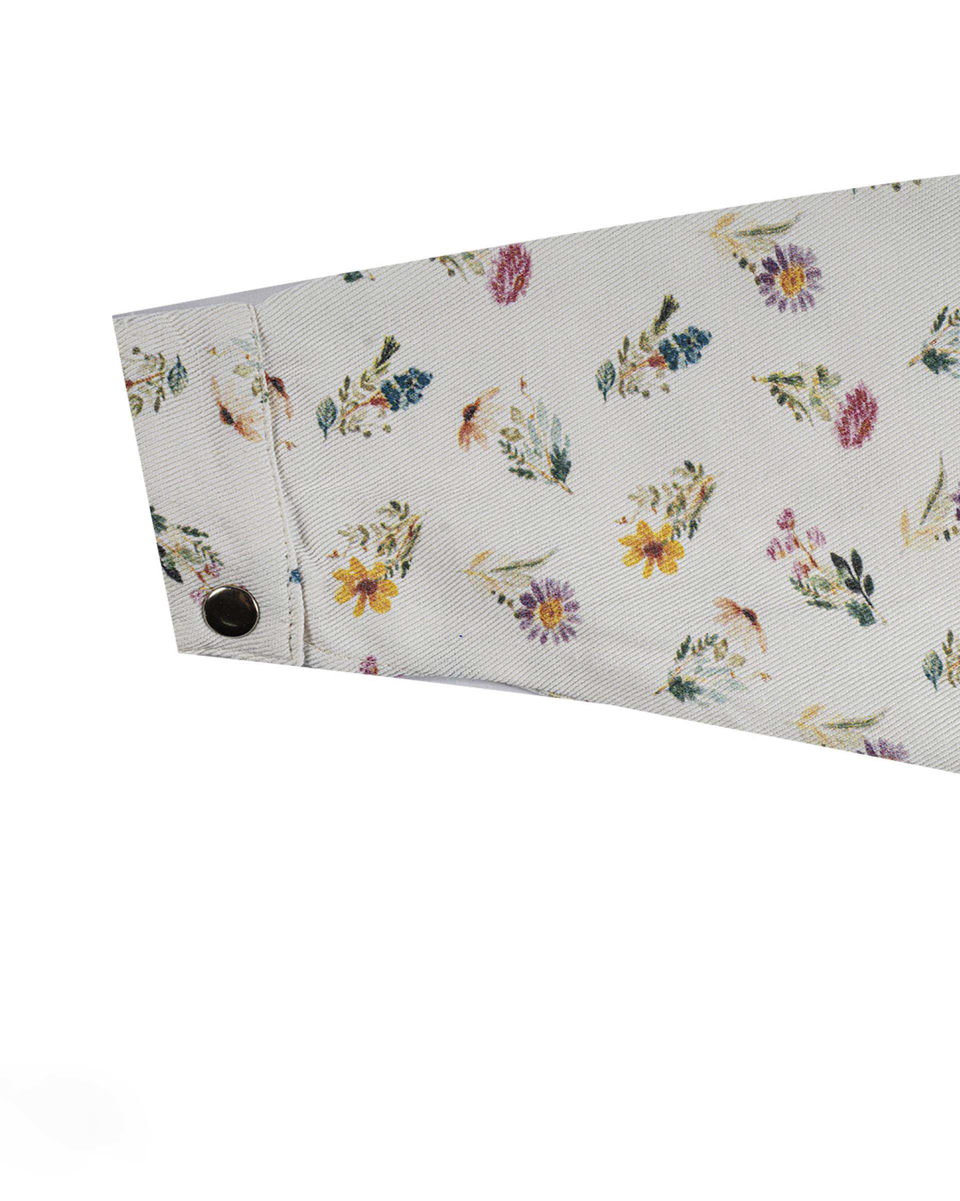 کت کتان دخترانه گل گلی شیری ملورینا Melorina کد 42105