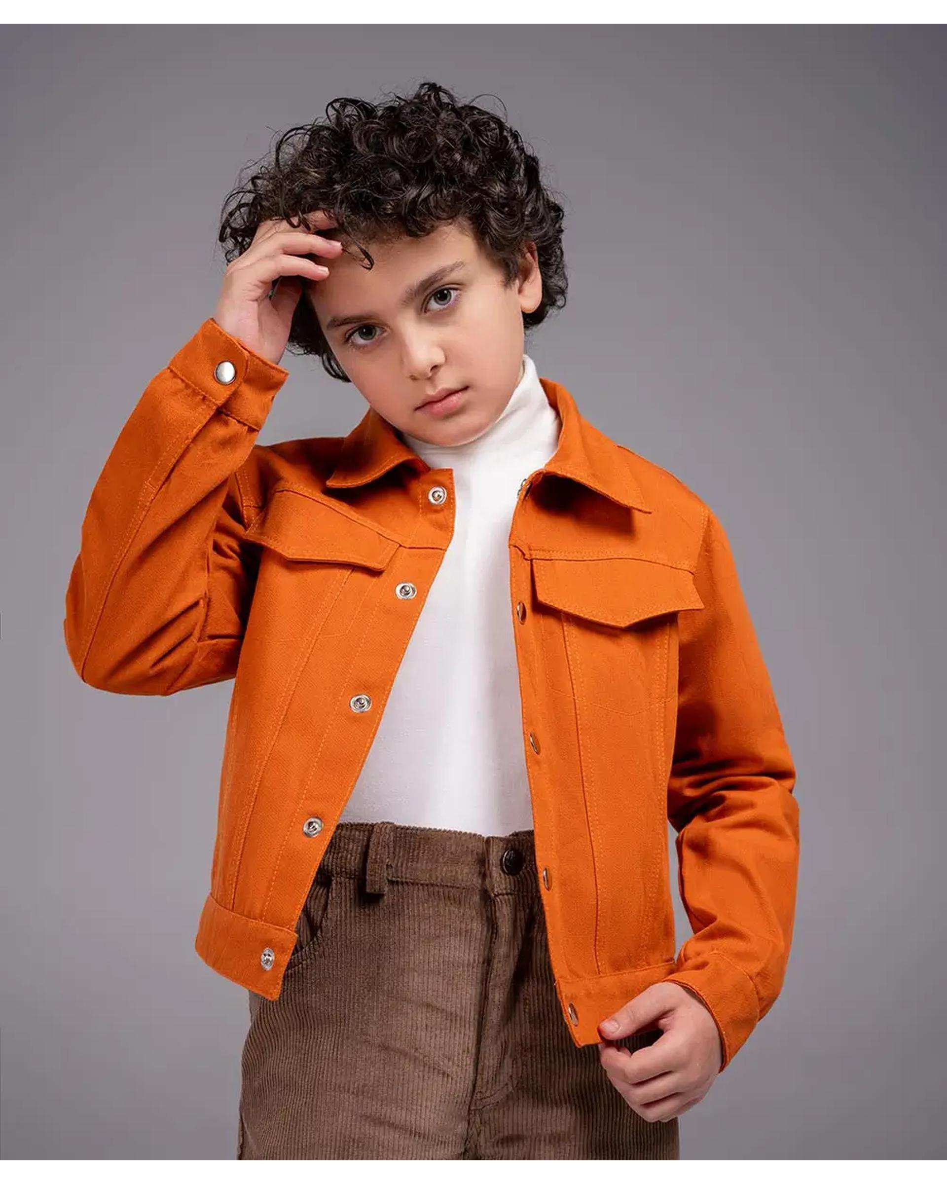 کت کتان بچگانه آجری ملورینا Melorina کد 42305