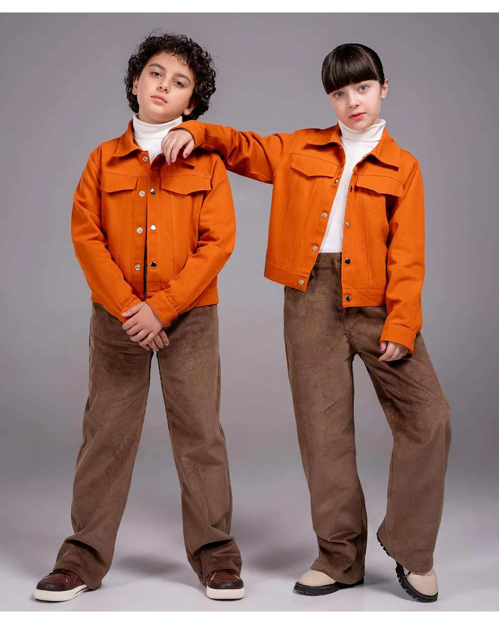 کت کتان بچگانه آجری ملورینا Melorina کد 42305