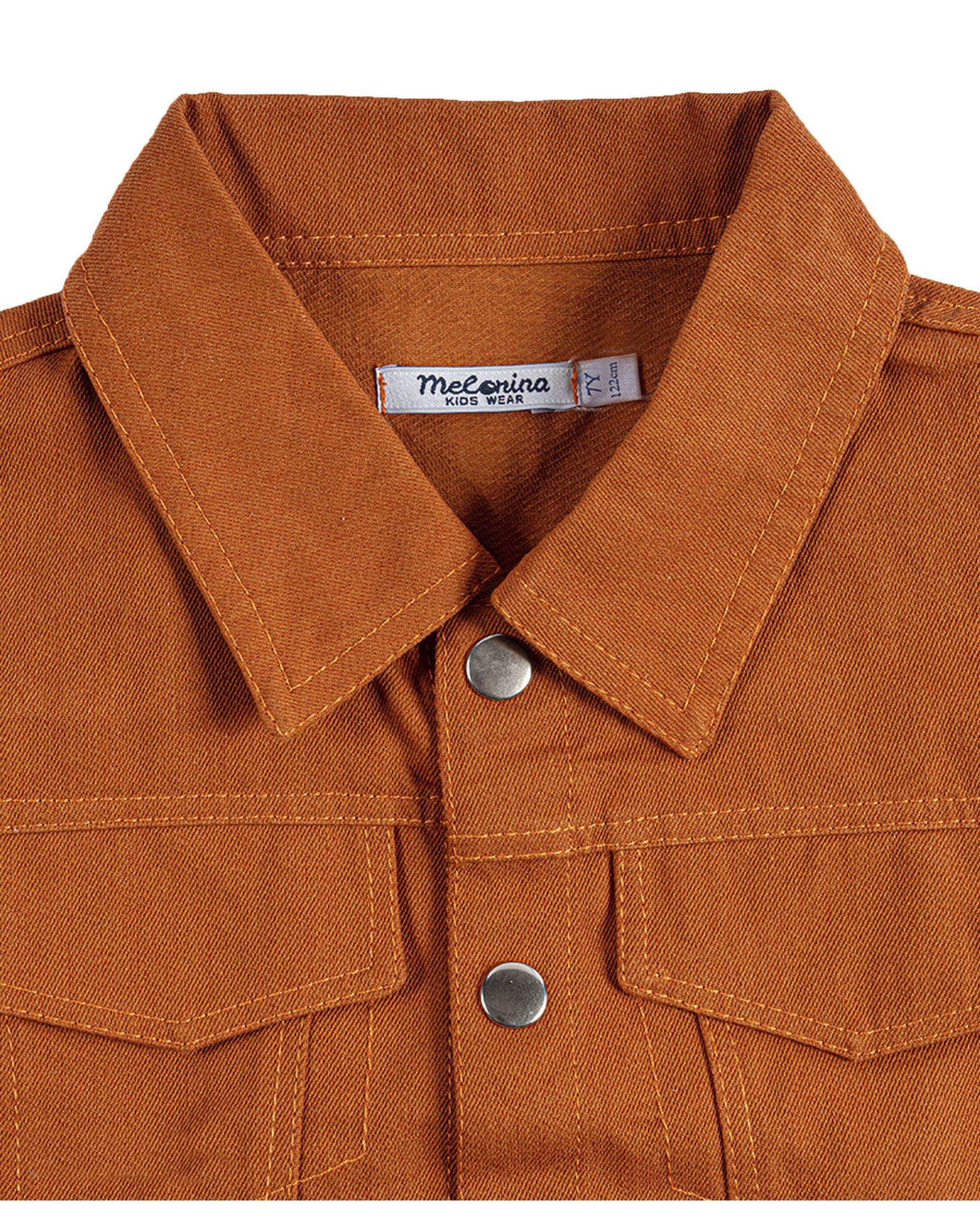 کت کتان بچگانه آجری ملورینا Melorina کد 42305
