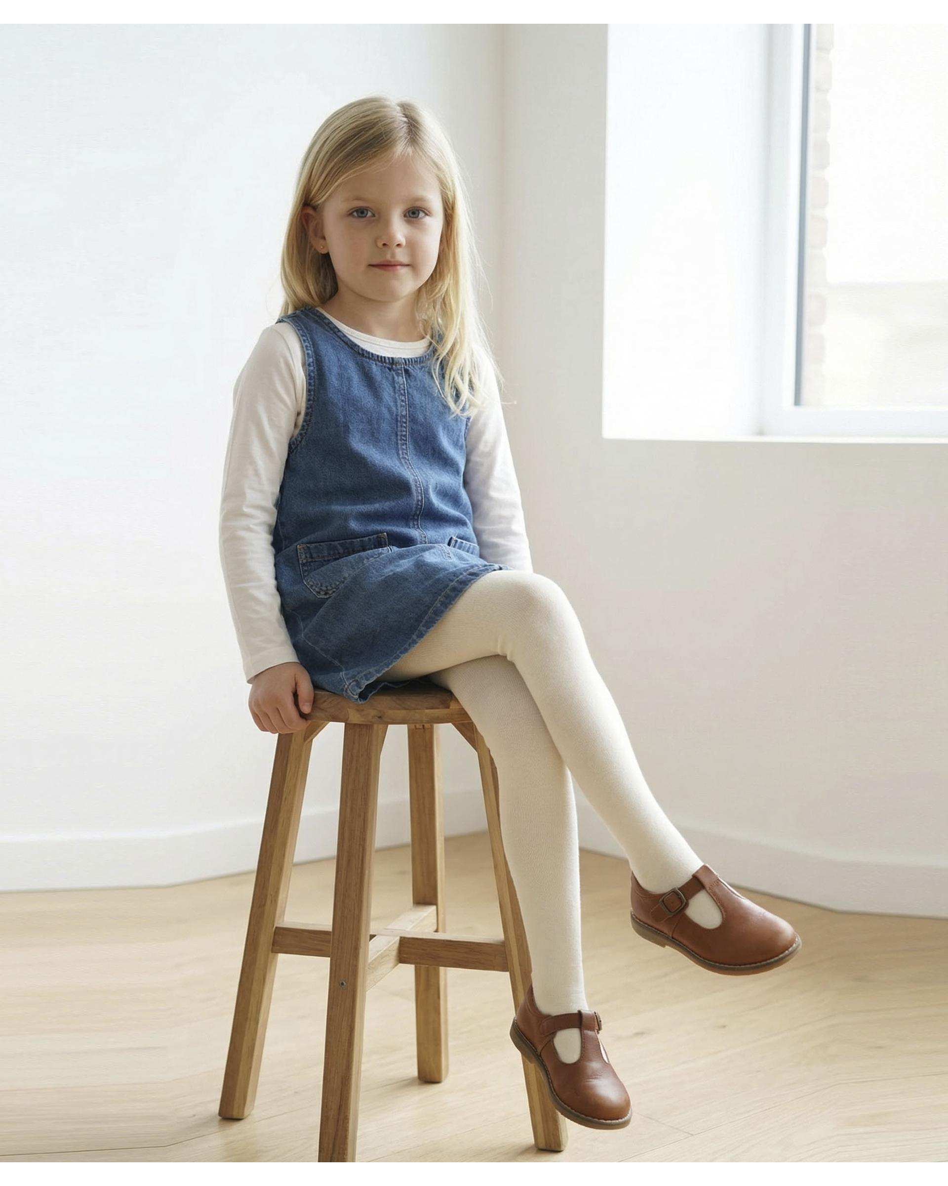 جوراب شلواری دخترانه تو کرکی نباتی ملورینا Melorina کد 39116