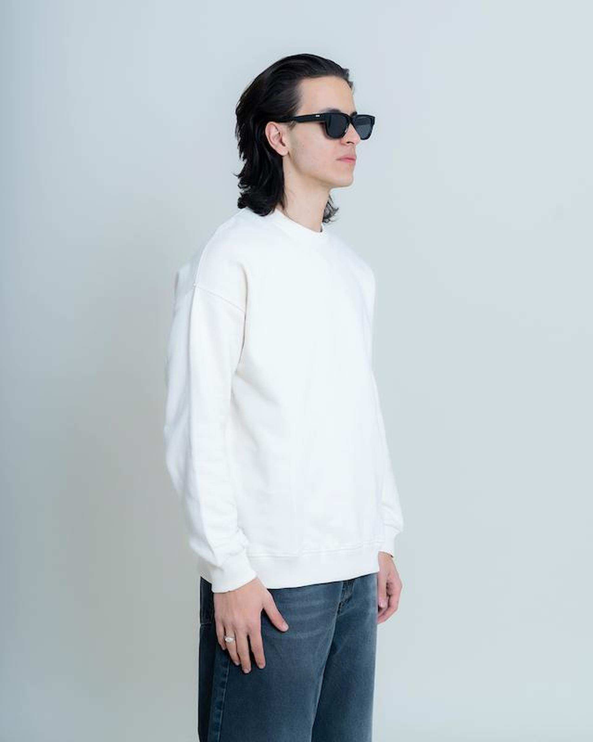 سویشرت مردانه سفید نفیر ور Nafir Wear کد 925302