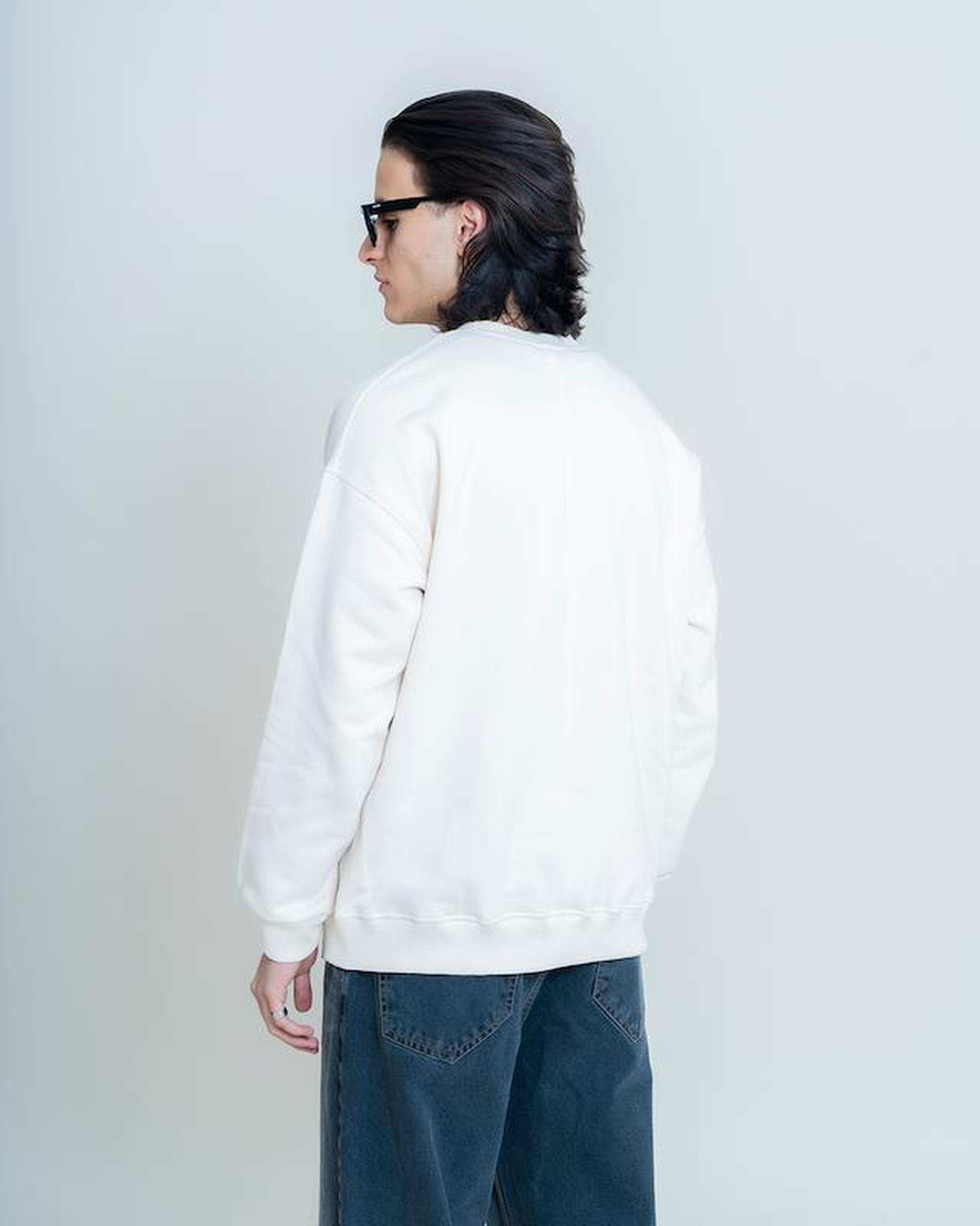 سویشرت مردانه سفید نفیر ور Nafir Wear کد 925302